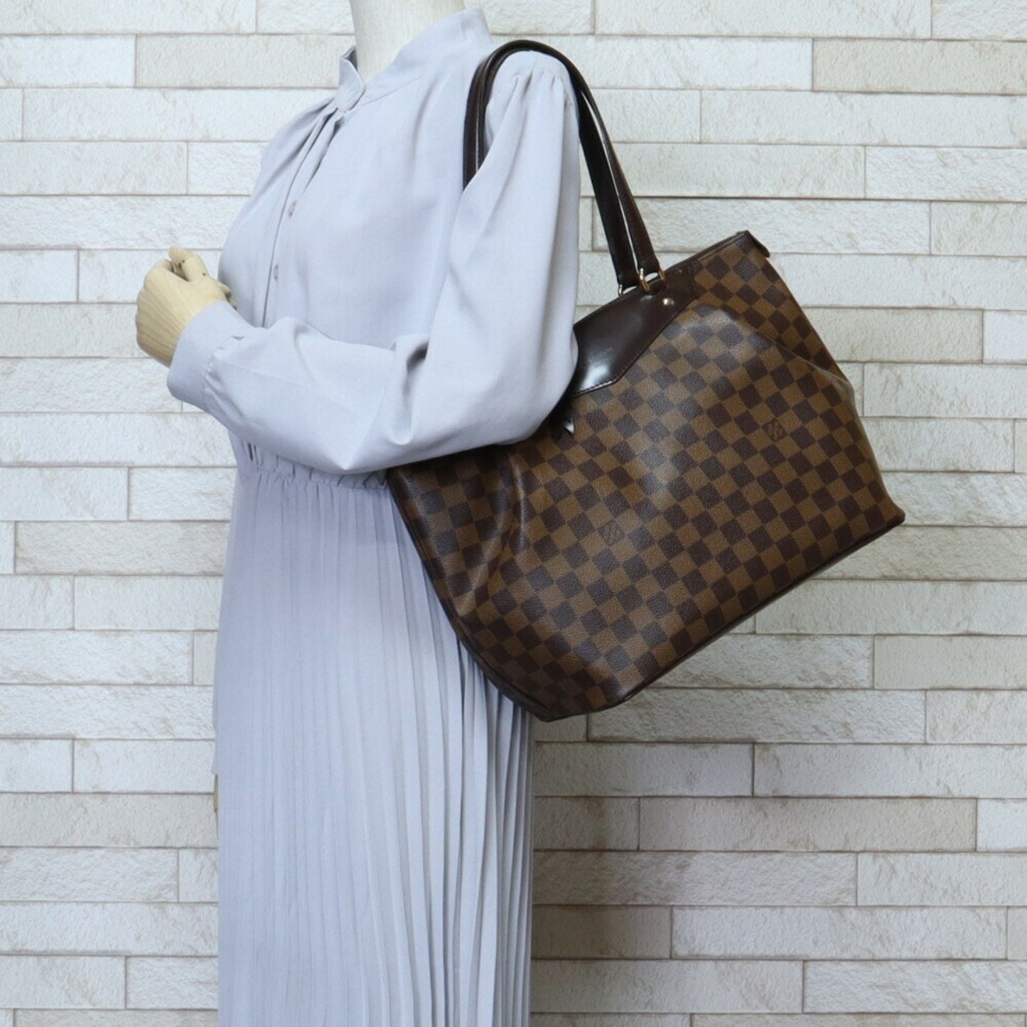 Louis Vuitton Westminster Brown Canvas Shoulder Bag