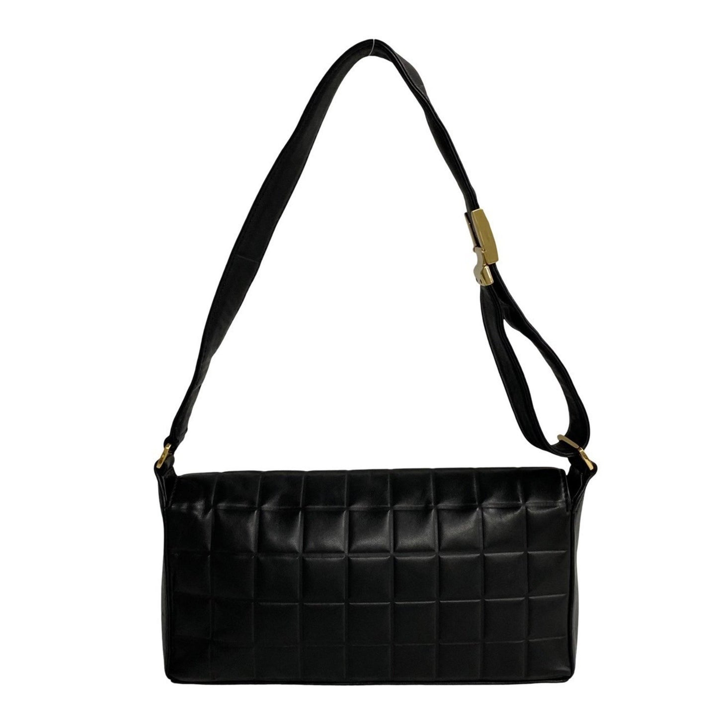 Chanel Chocolate bar Black Leather Hand Bag