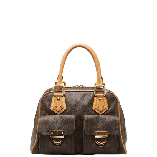 Louis Vuitton Manhattan PM Brown Canvas Hand Bag