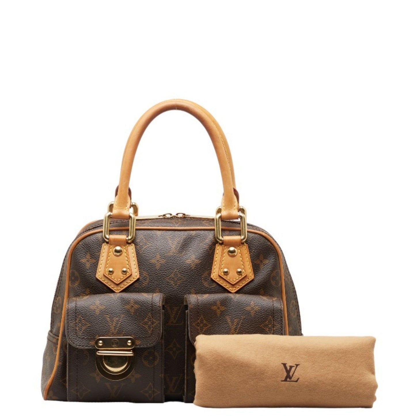 Louis Vuitton Manhattan PM Brown Canvas Hand Bag