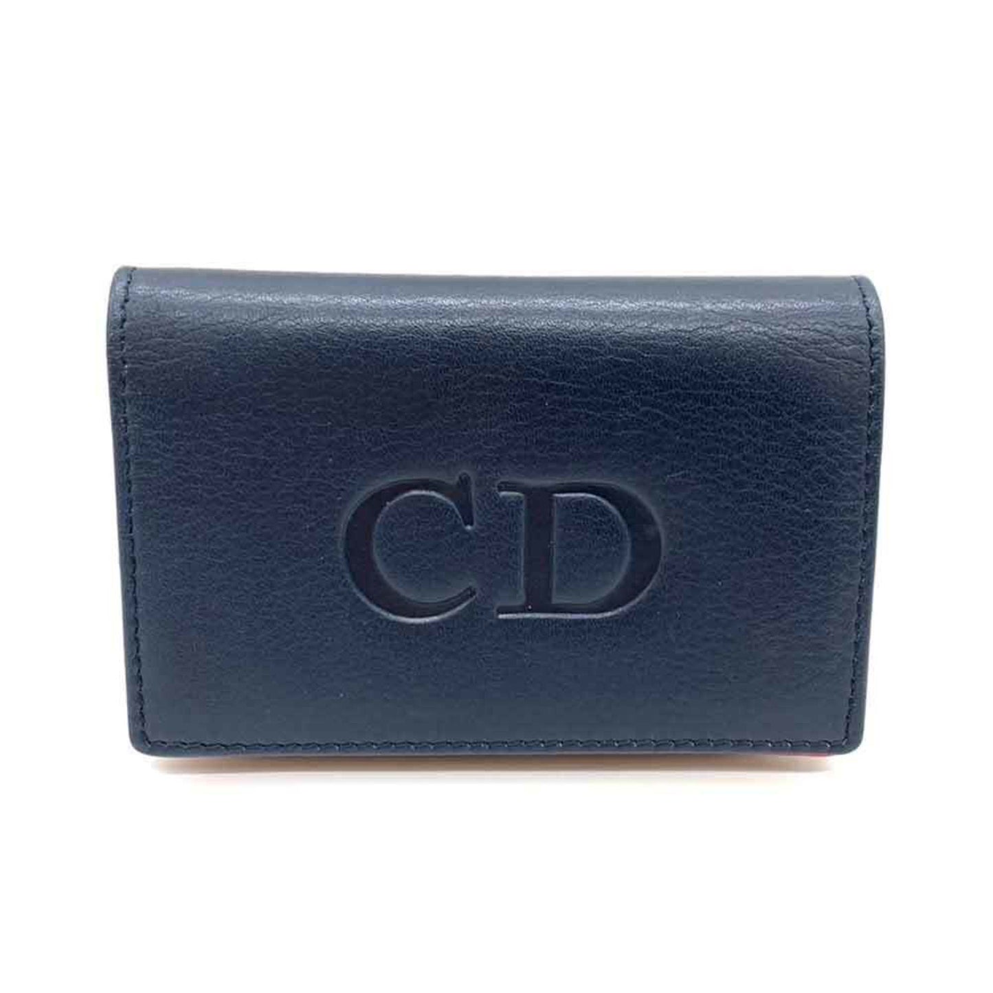 Dior Navy Leather Wallet Accessories