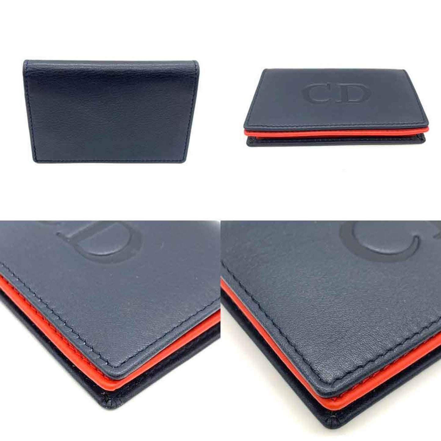 Dior Navy Leather Wallet Accessories