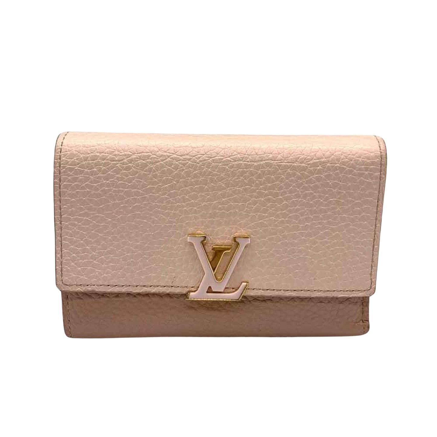 Louis Vuitton Capucines Pink Leather Wallet Accessories