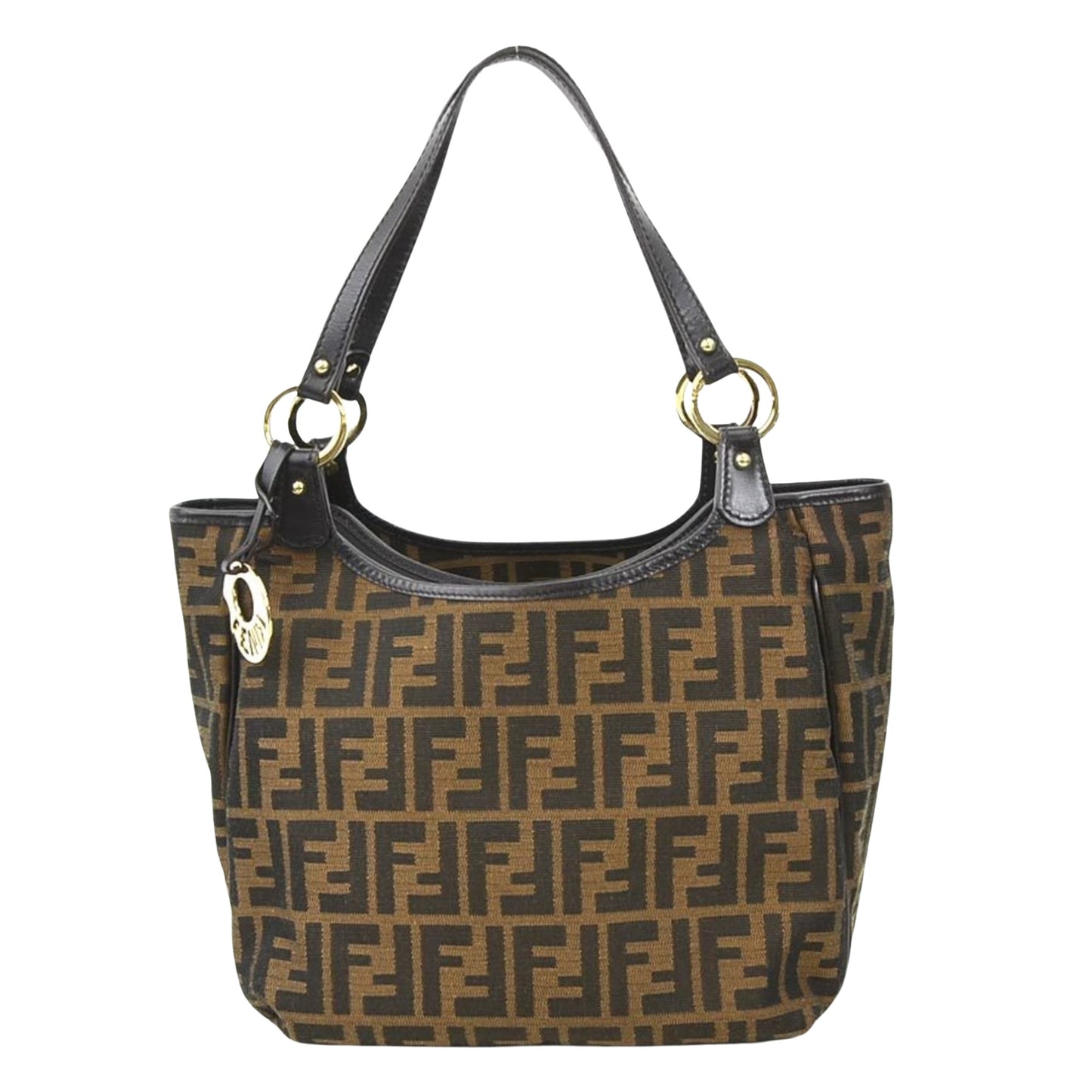 Fendi Zucca Brown Canvas Tote Bag