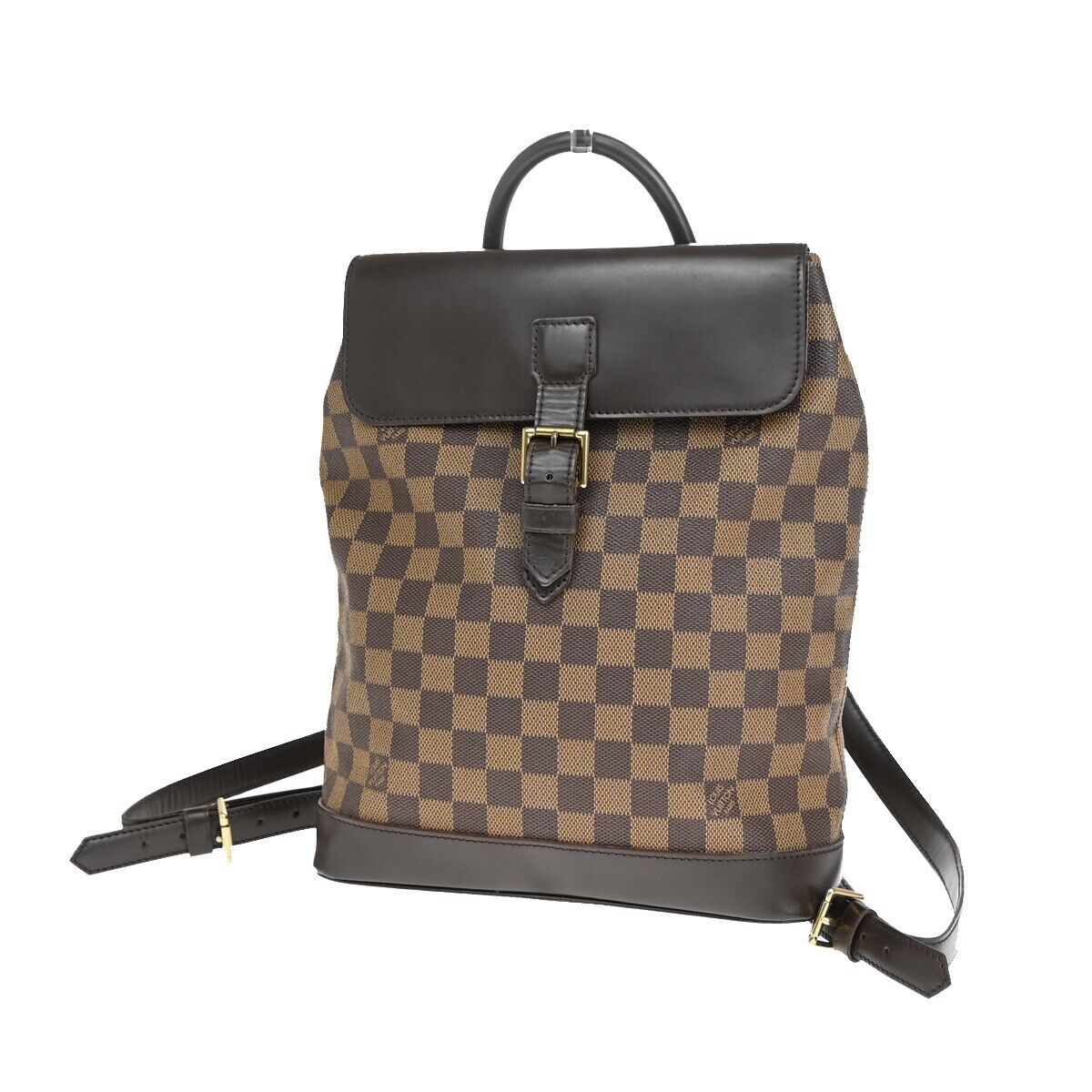 Louis Vuitton Soho Brown Canvas Backpack Bag