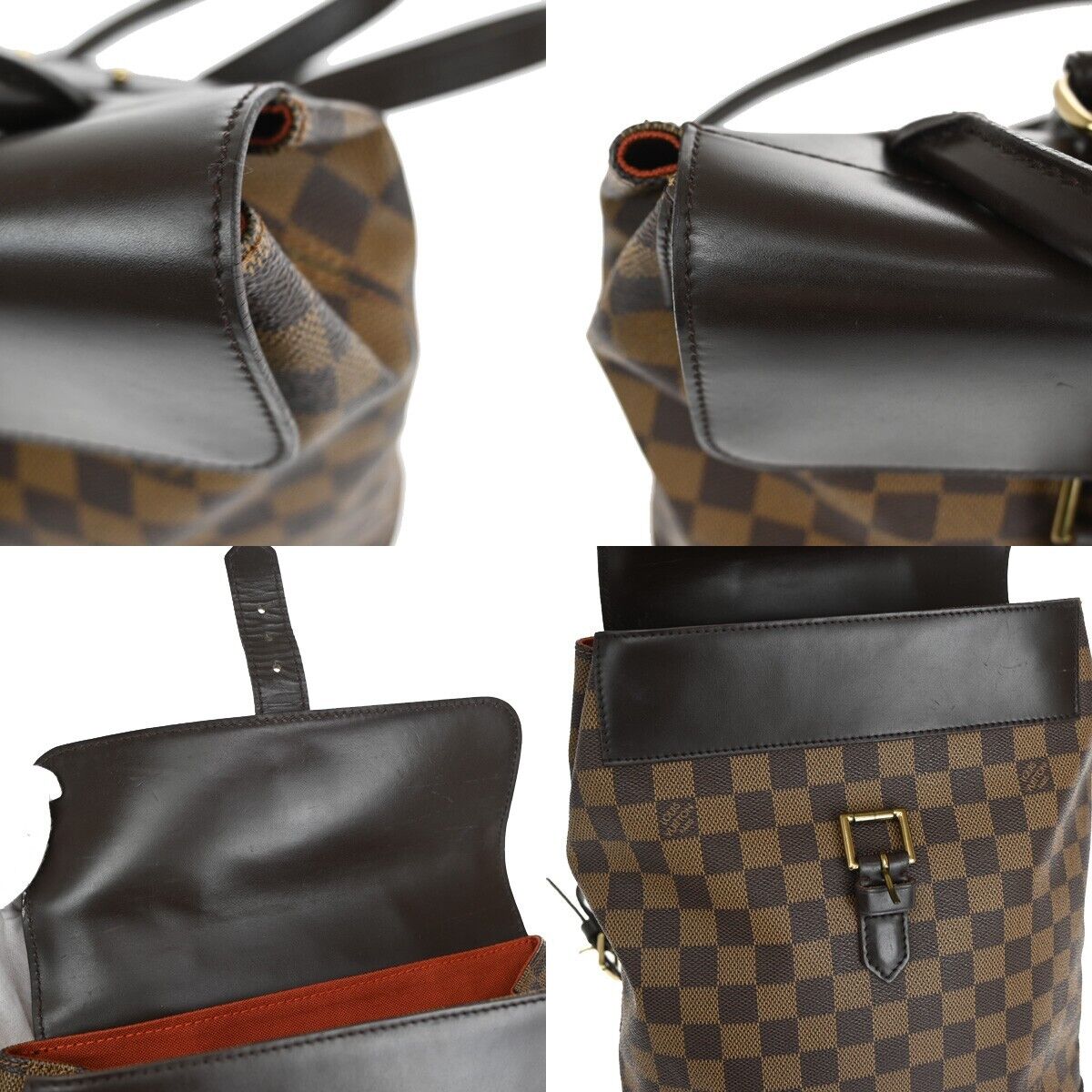 Louis Vuitton Soho Brown Canvas Backpack Bag