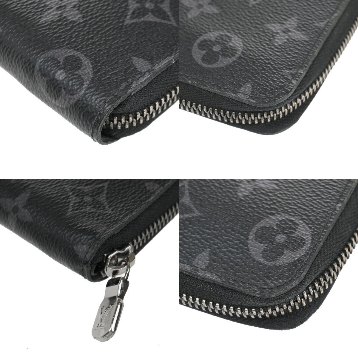 Louis Vuitton Brazza Black Canvas Wallet Accessories