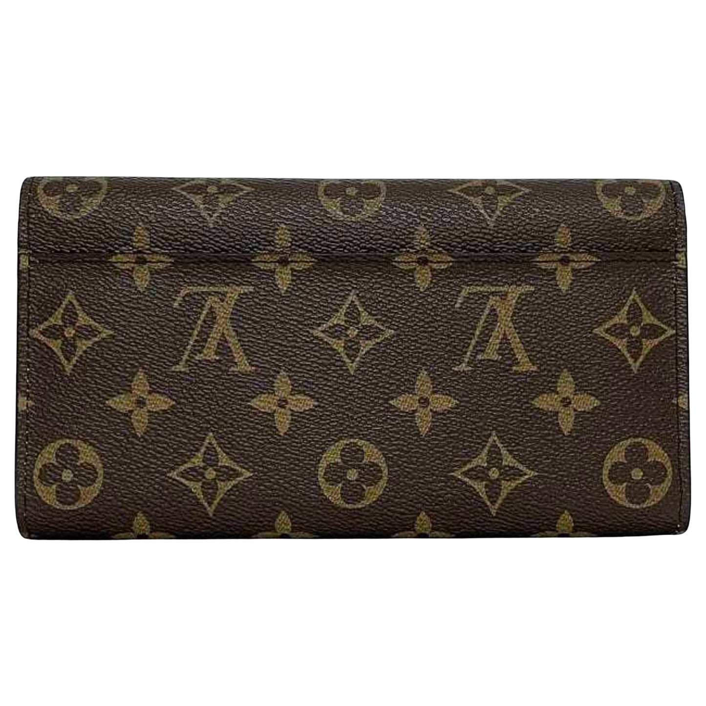 Louis Vuitton Sarah Brown Canvas Wallet Accessories