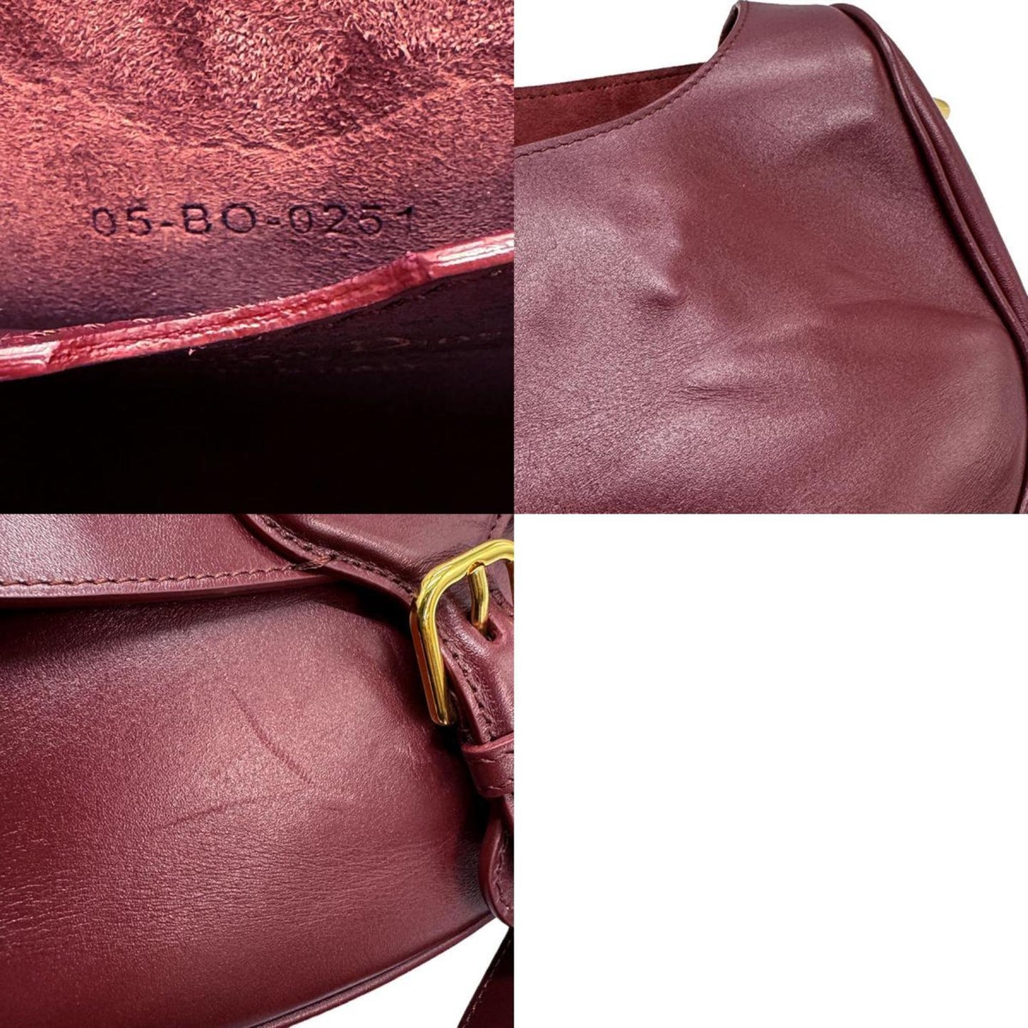 Dior 30 Montaigne Burgundy Leather Shopper Bag