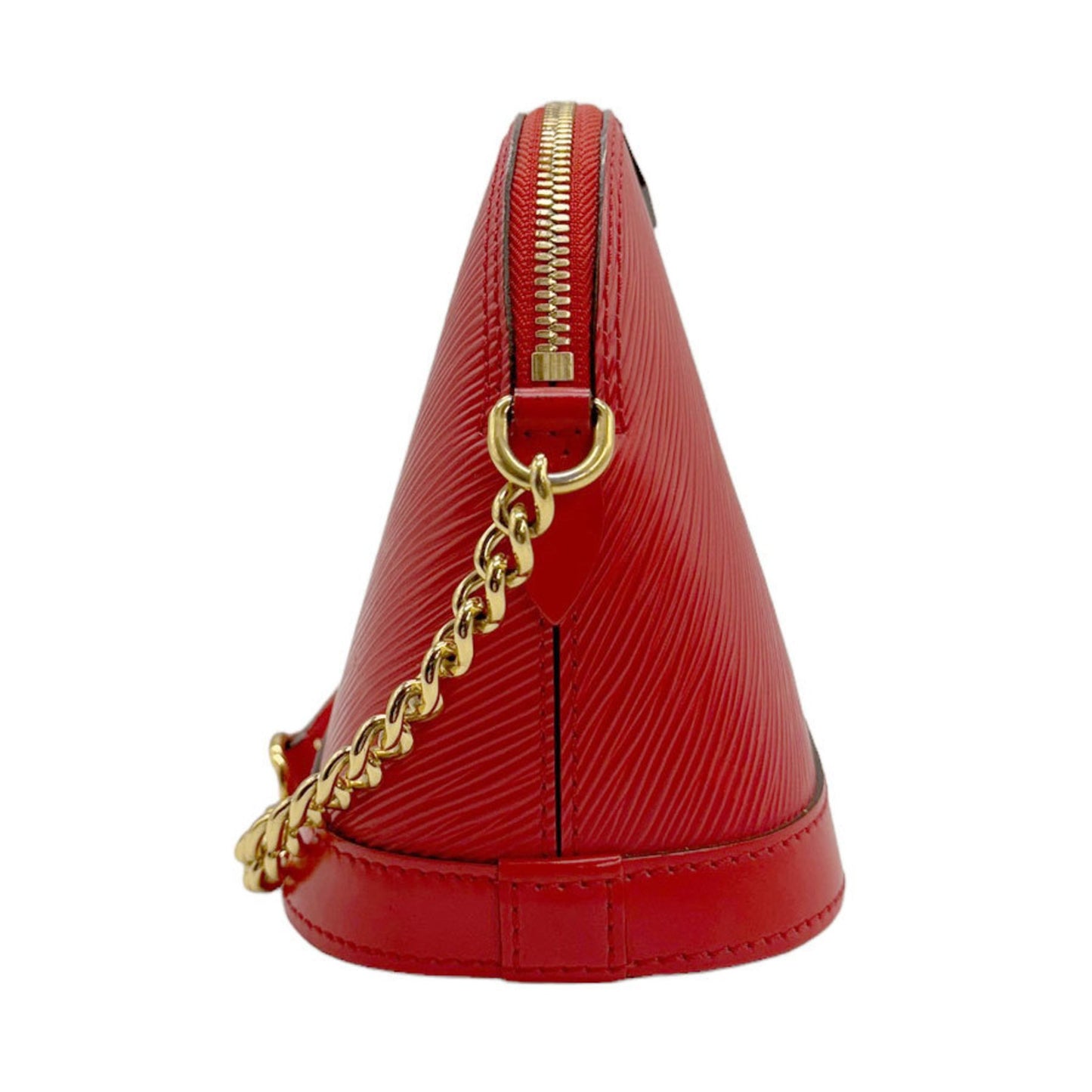 Louis Vuitton Alma Red Leather Shoulder Bag