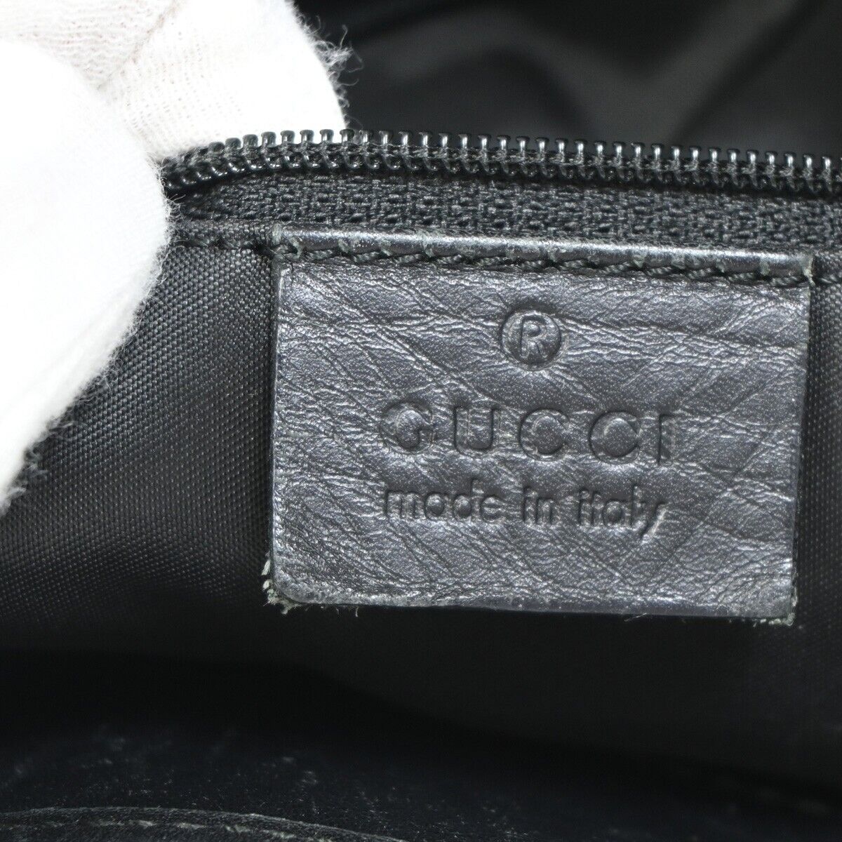 Gucci Black Canvas Tote Bag