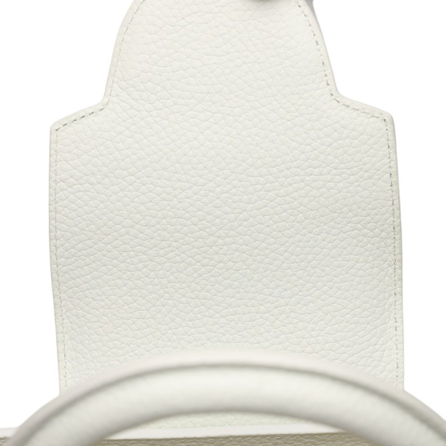 Louis Vuitton Capucines White Leather Hand Bag