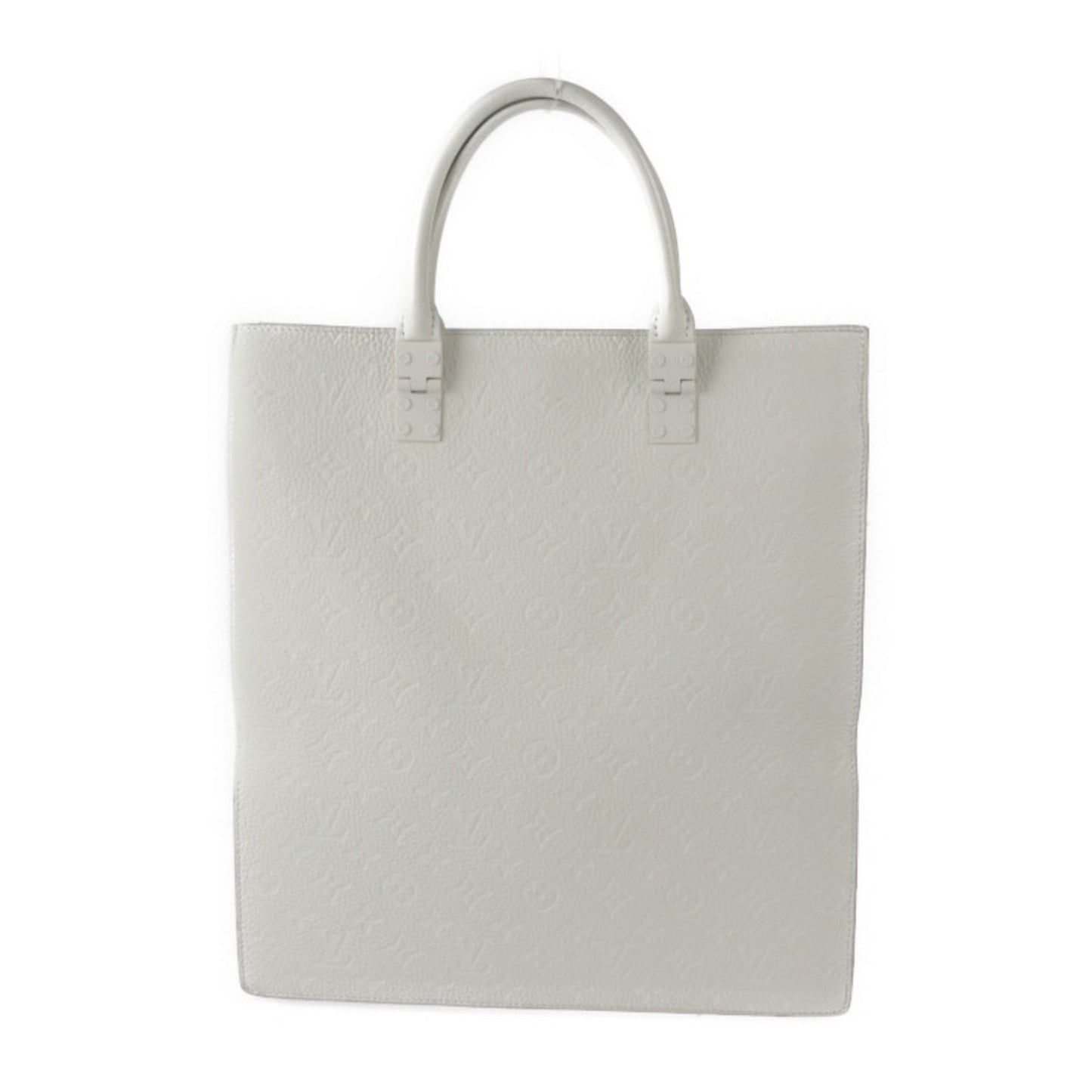 Louis Vuitton Sac Plat White Leather Shoulder Bag