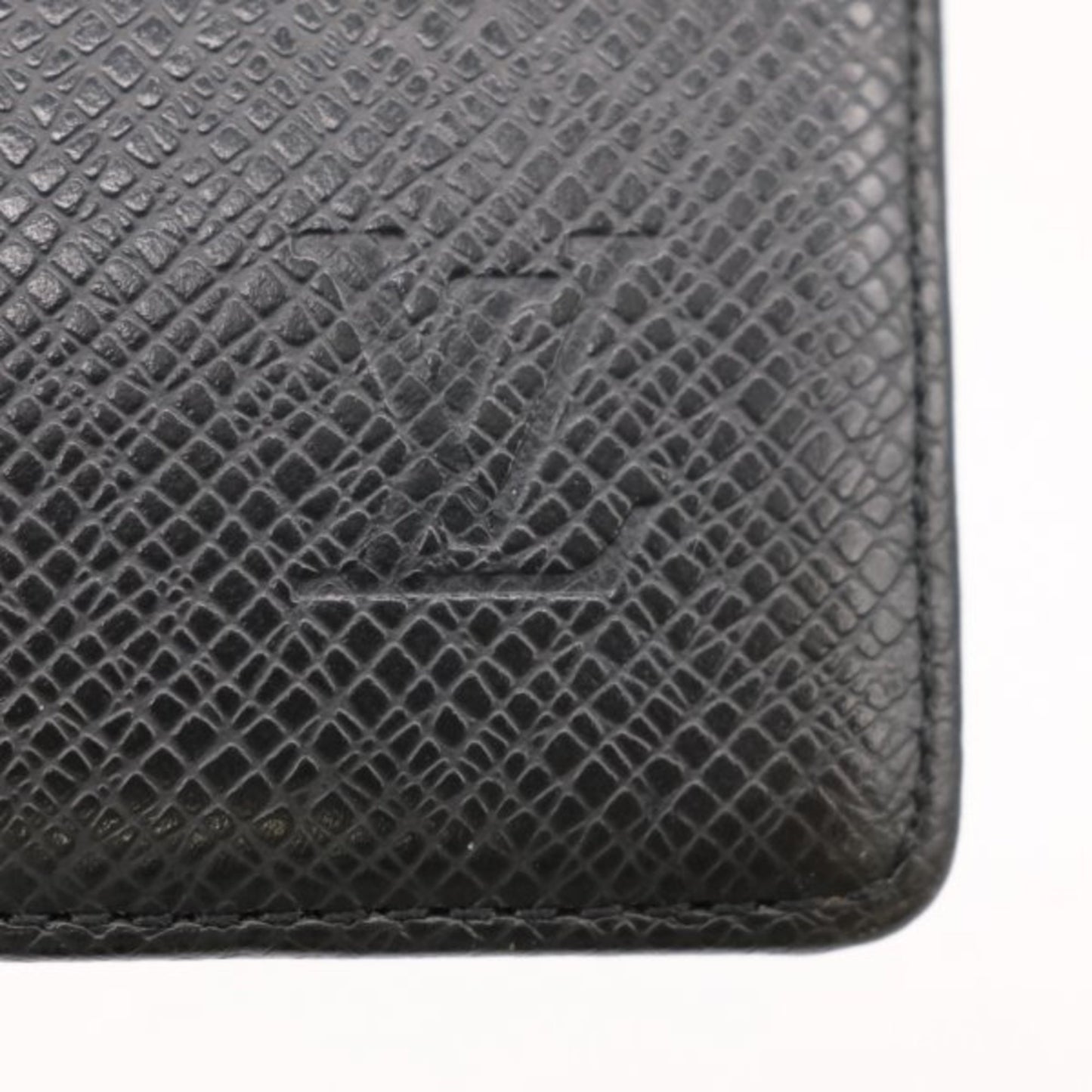 Louis Vuitton Porte carte credit bifold Black Leather Wallet Accessories