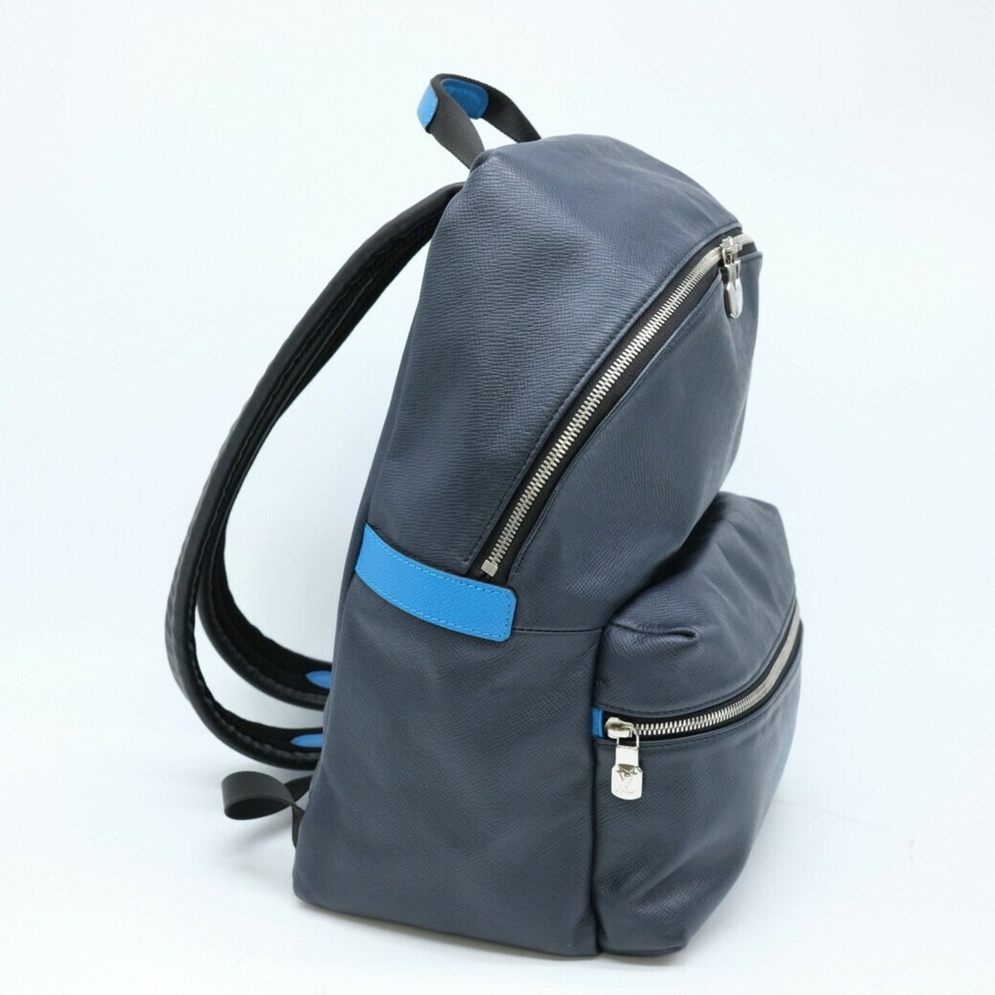 Louis Vuitton Discovery Navy Leather Backpack Bag