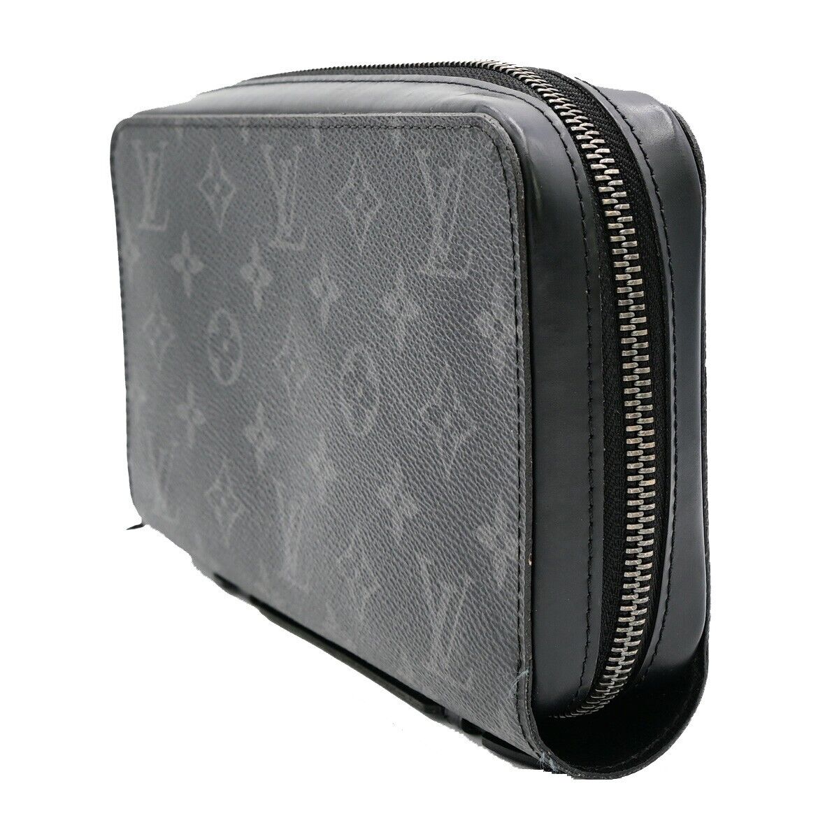 Louis Vuitton Zippy XL Black Canvas Wallet Accessories