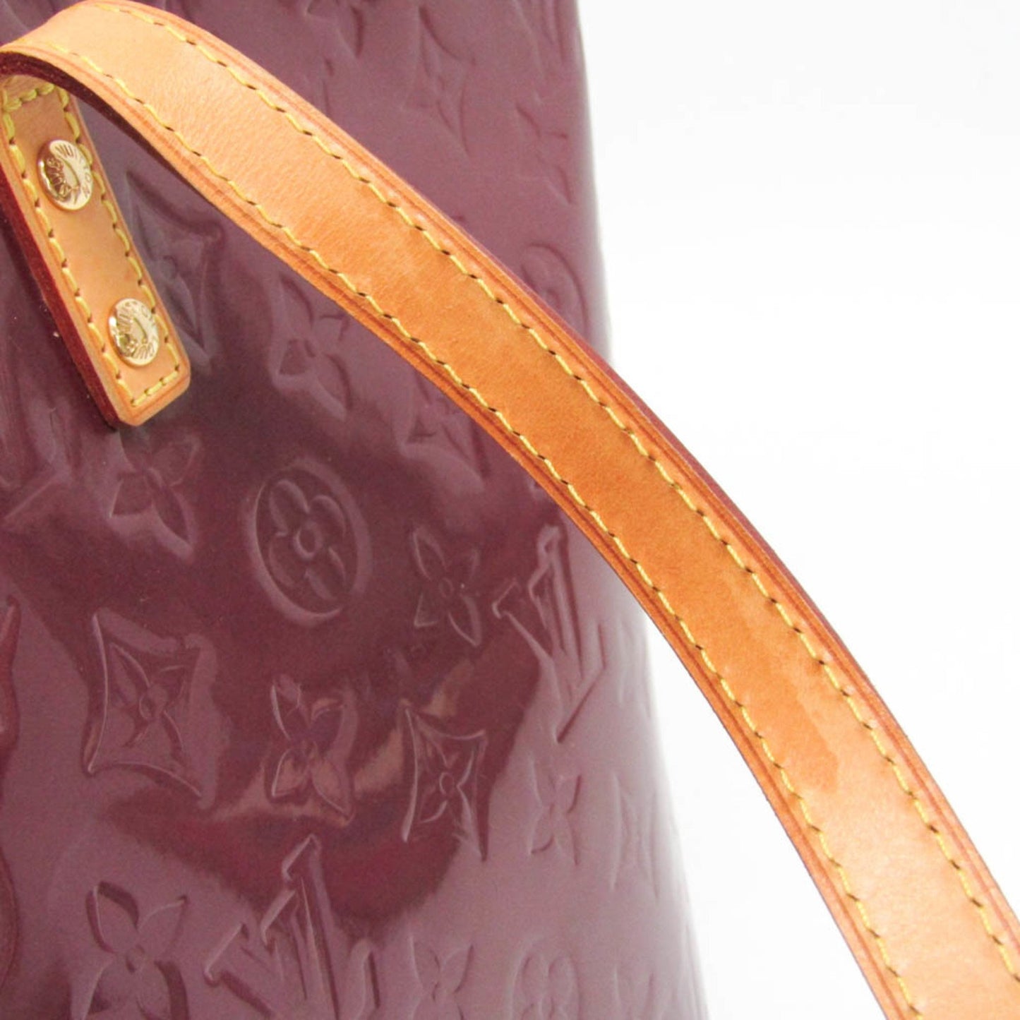 Louis Vuitton Bellevue Purple Patent Leather Tote Bag