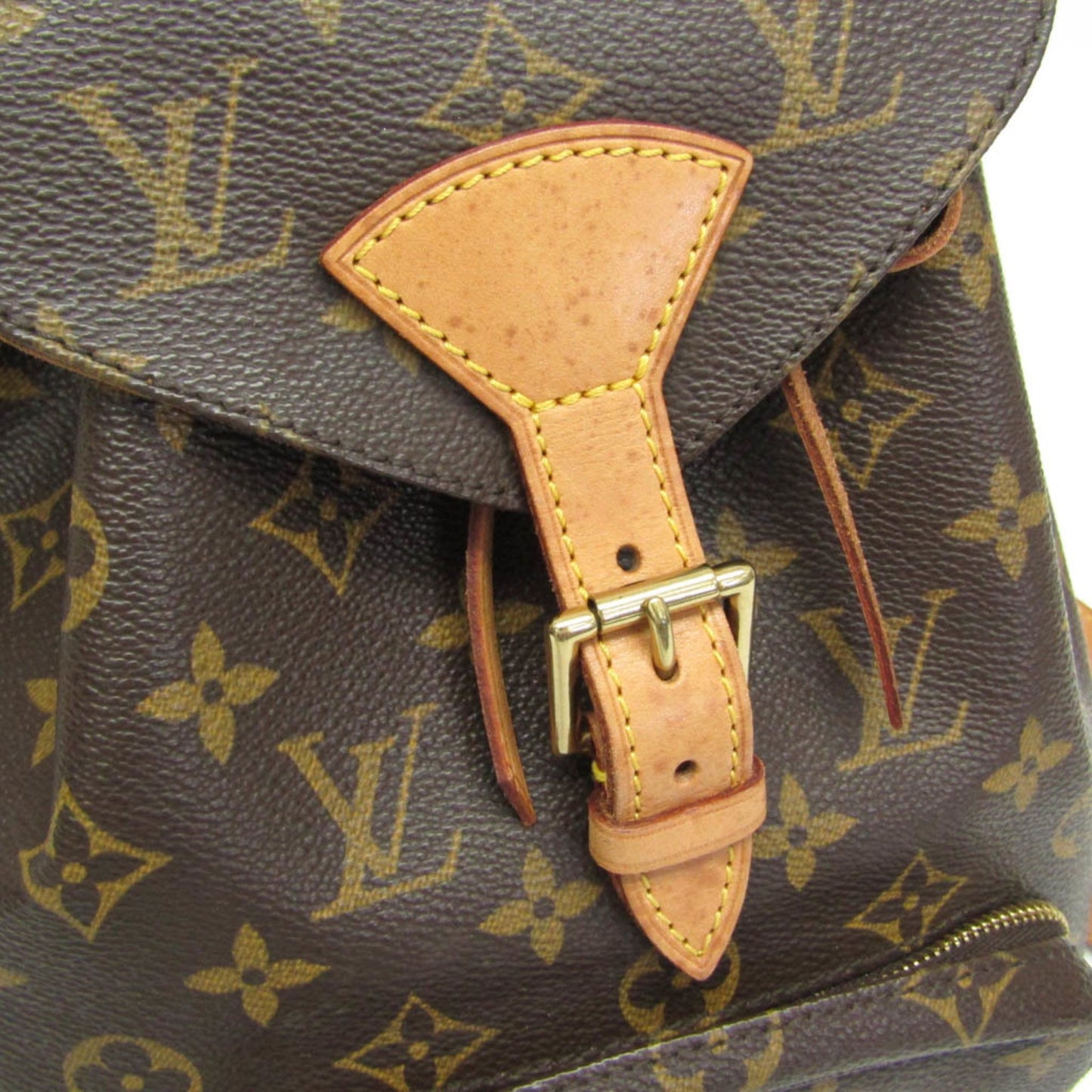 Louis Vuitton Montsouris MM Brown Canvas Backpack Bag