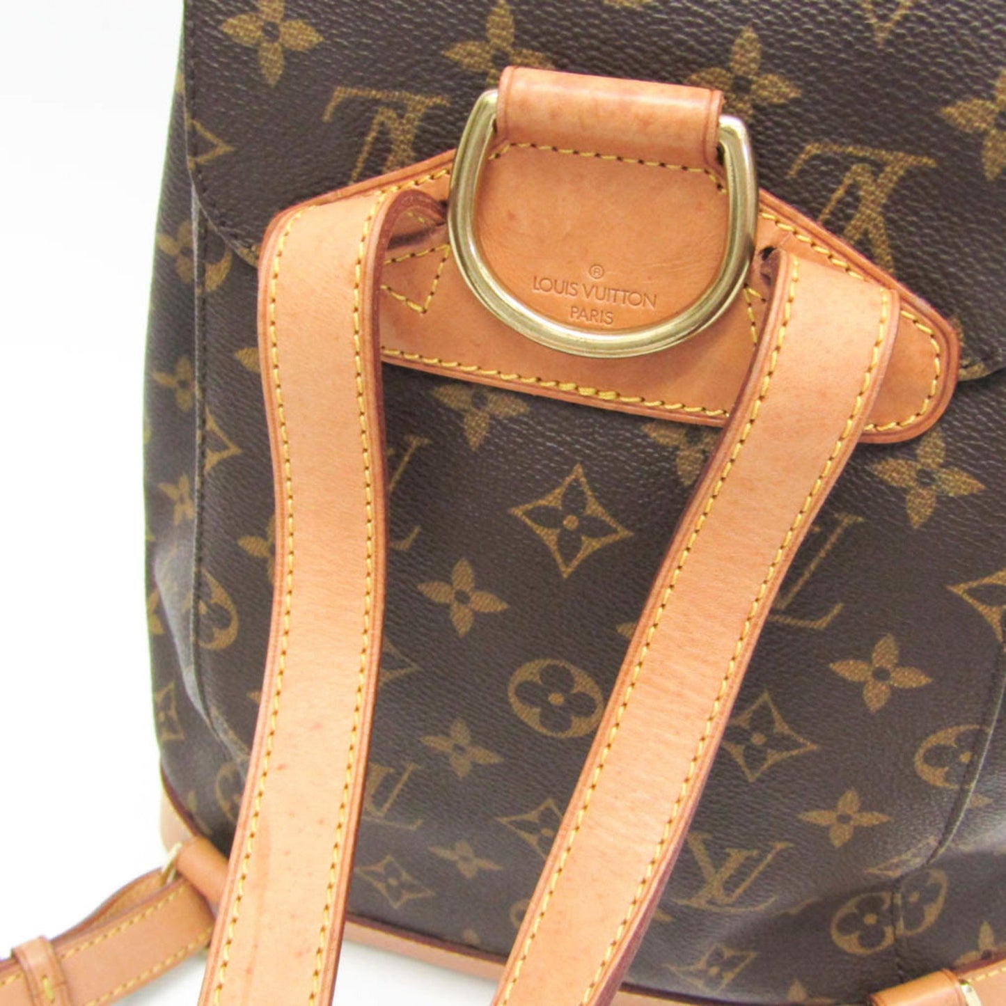 Louis Vuitton Montsouris MM Brown Canvas Backpack Bag