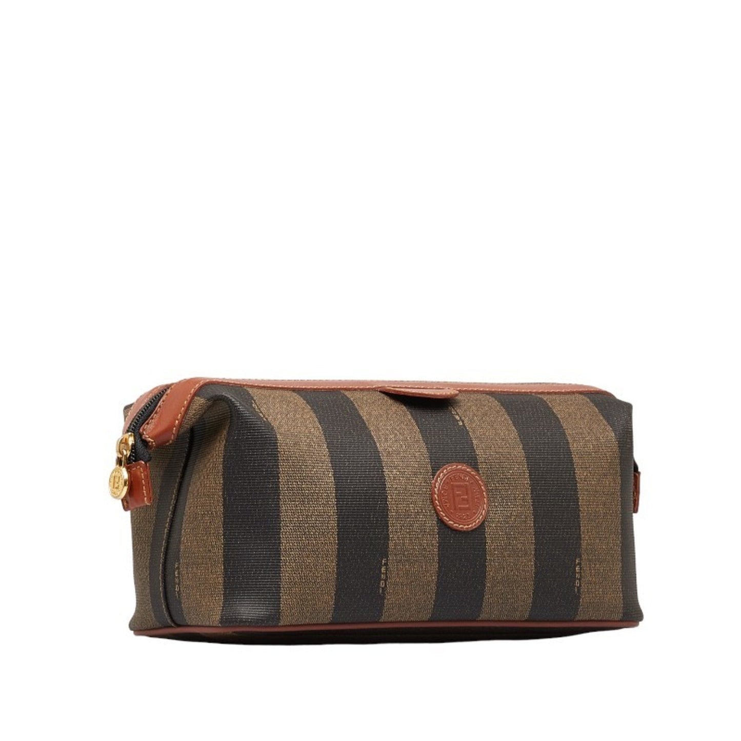 Fendi Beige Canvas Clutch Bag