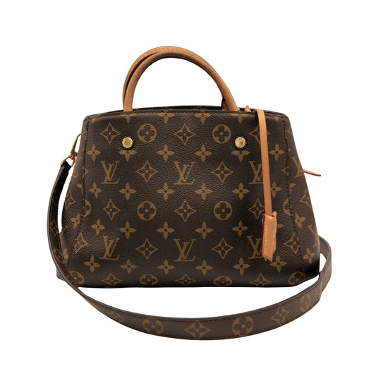 Louis Vuitton Montaigne Brown Canvas Shoulder Bag