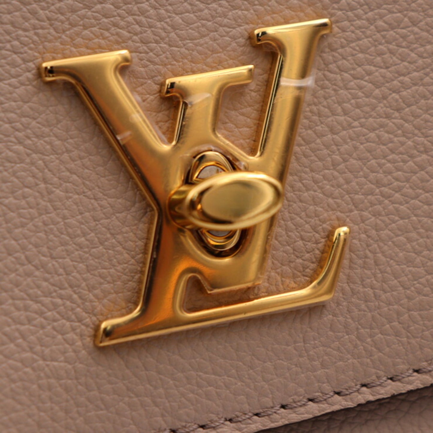 Louis Vuitton Lockme Grey Leather Hand Bag