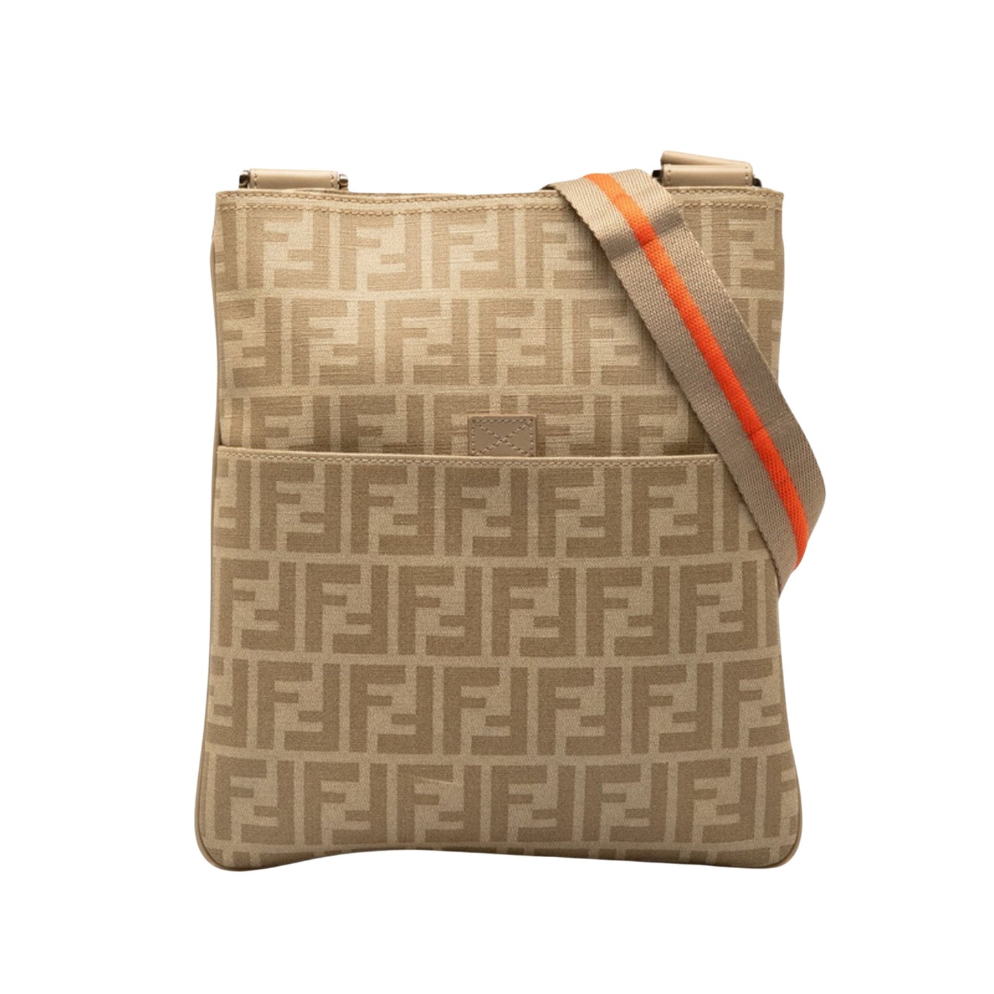 Fendi Zucchino Beige Canvas Shopper Bag