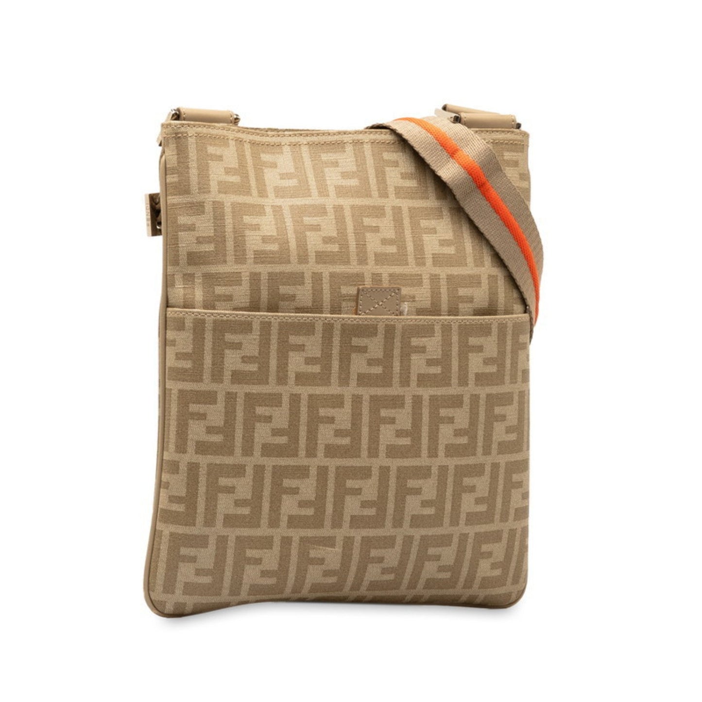 Fendi Zucchino Beige Canvas Shopper Bag