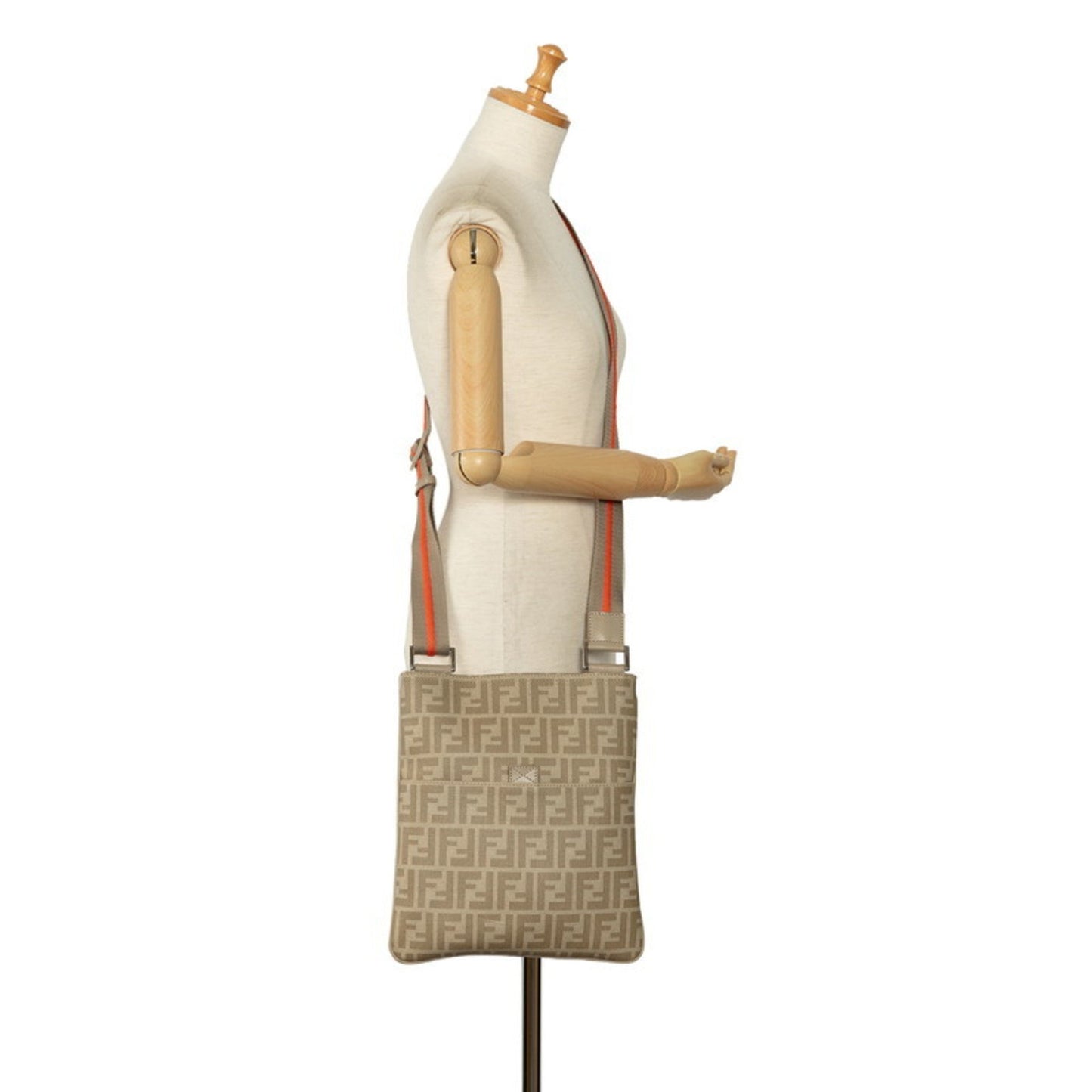 Fendi Zucchino Beige Canvas Shopper Bag