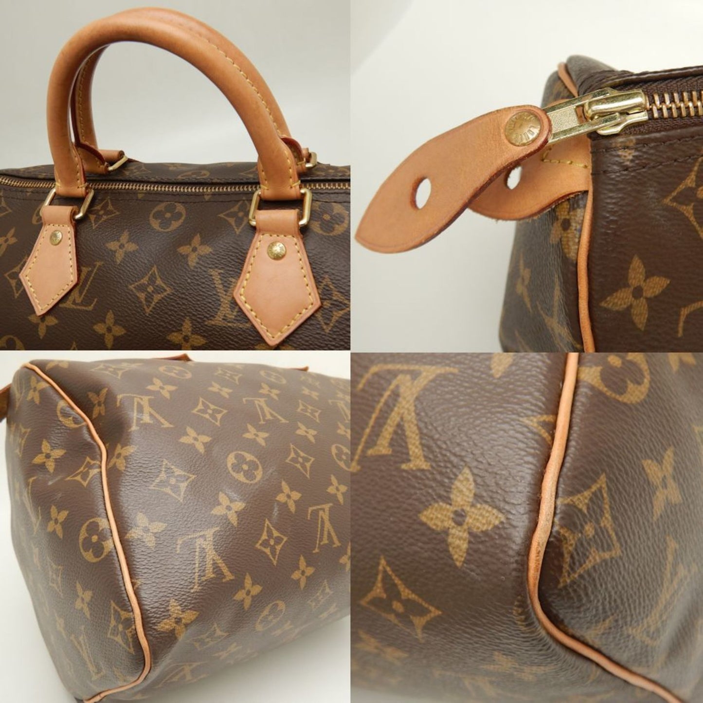 Louis Vuitton Speedy 30 Brown Canvas Hand Bag