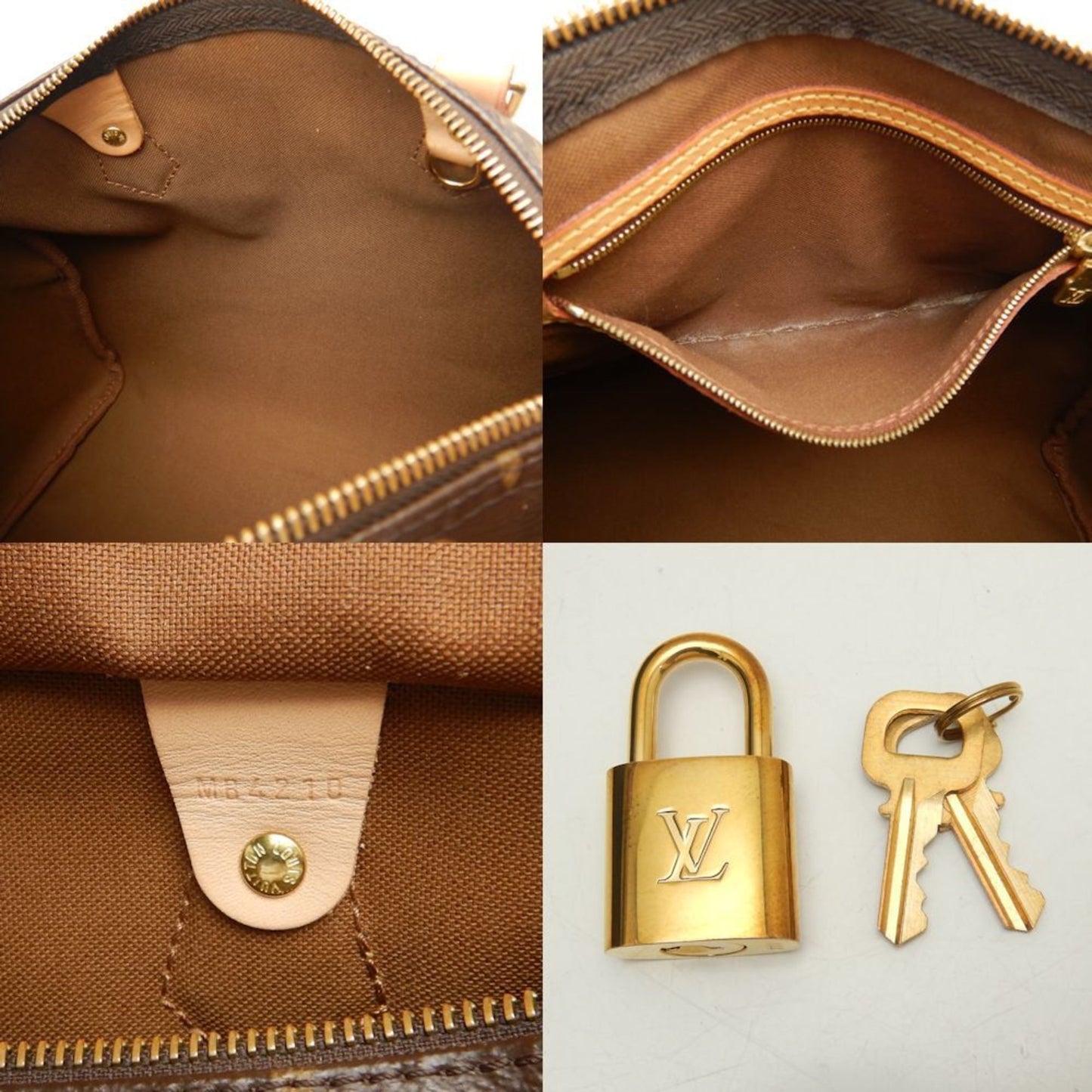 Louis Vuitton Speedy 30 Brown Canvas Hand Bag