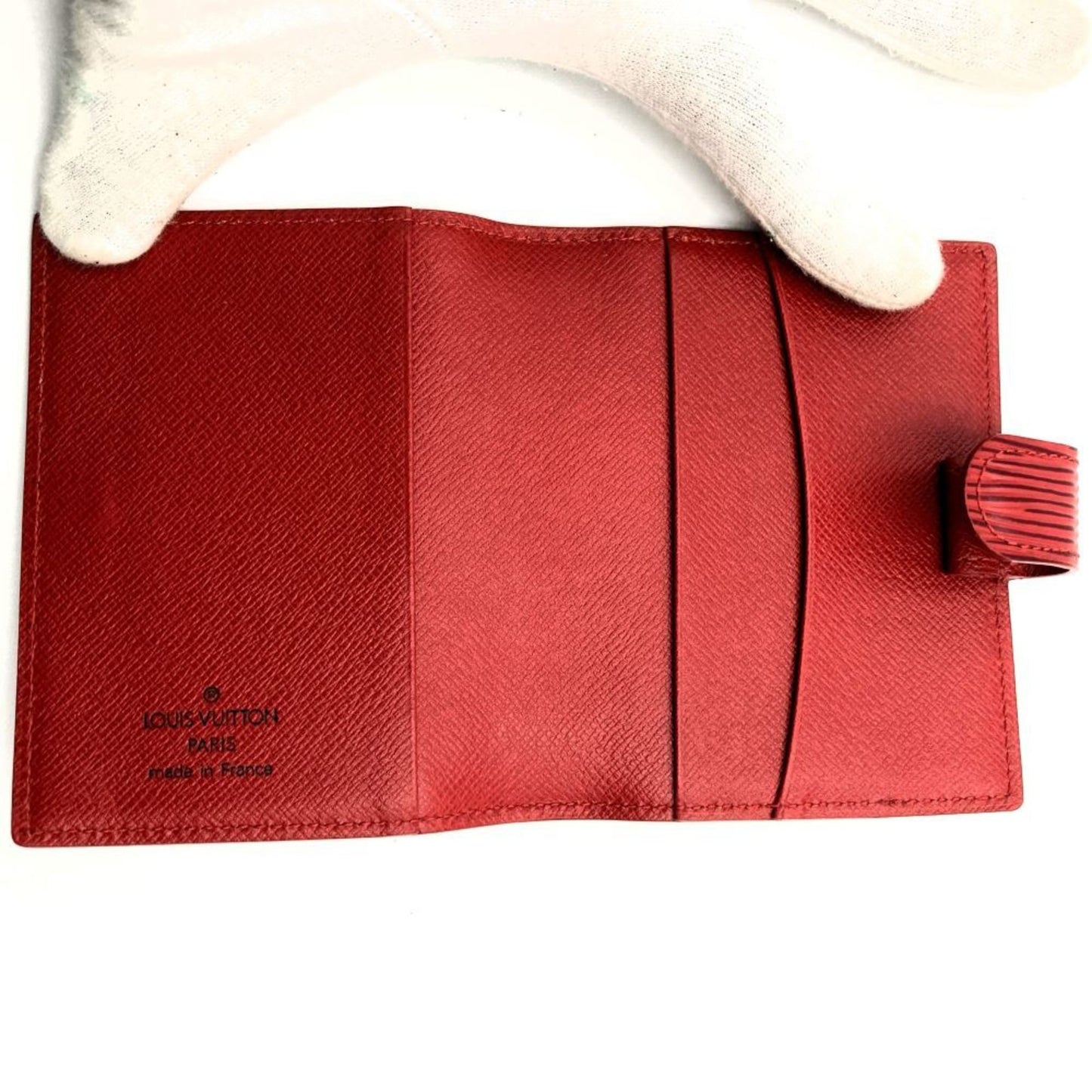 Louis Vuitton Agenda cover Red Leather Wallet Accessories