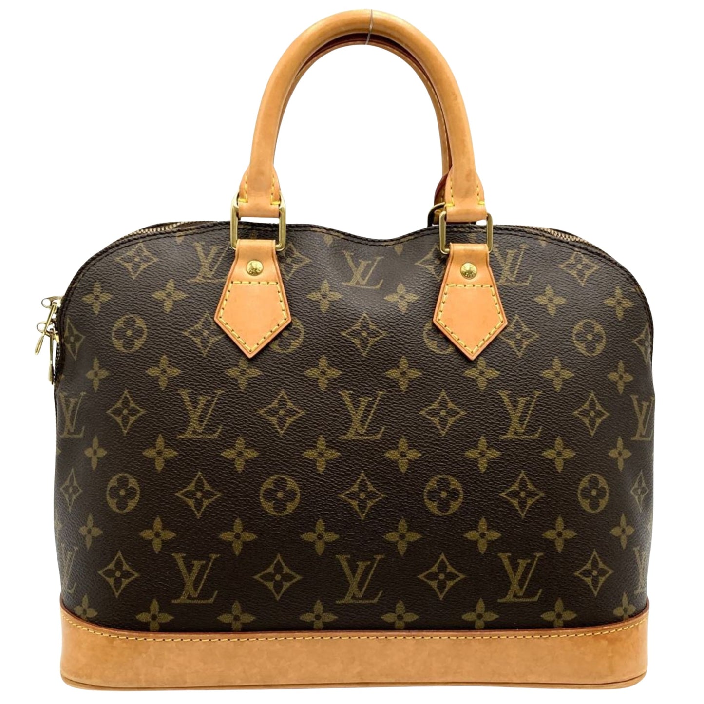 Louis Vuitton Alma Brown Canvas Hand Bag