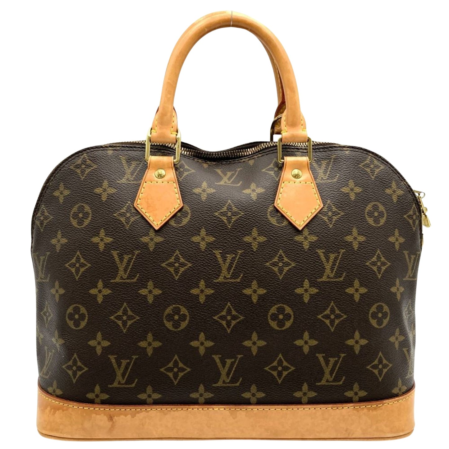 Louis Vuitton Alma Brown Canvas Hand Bag