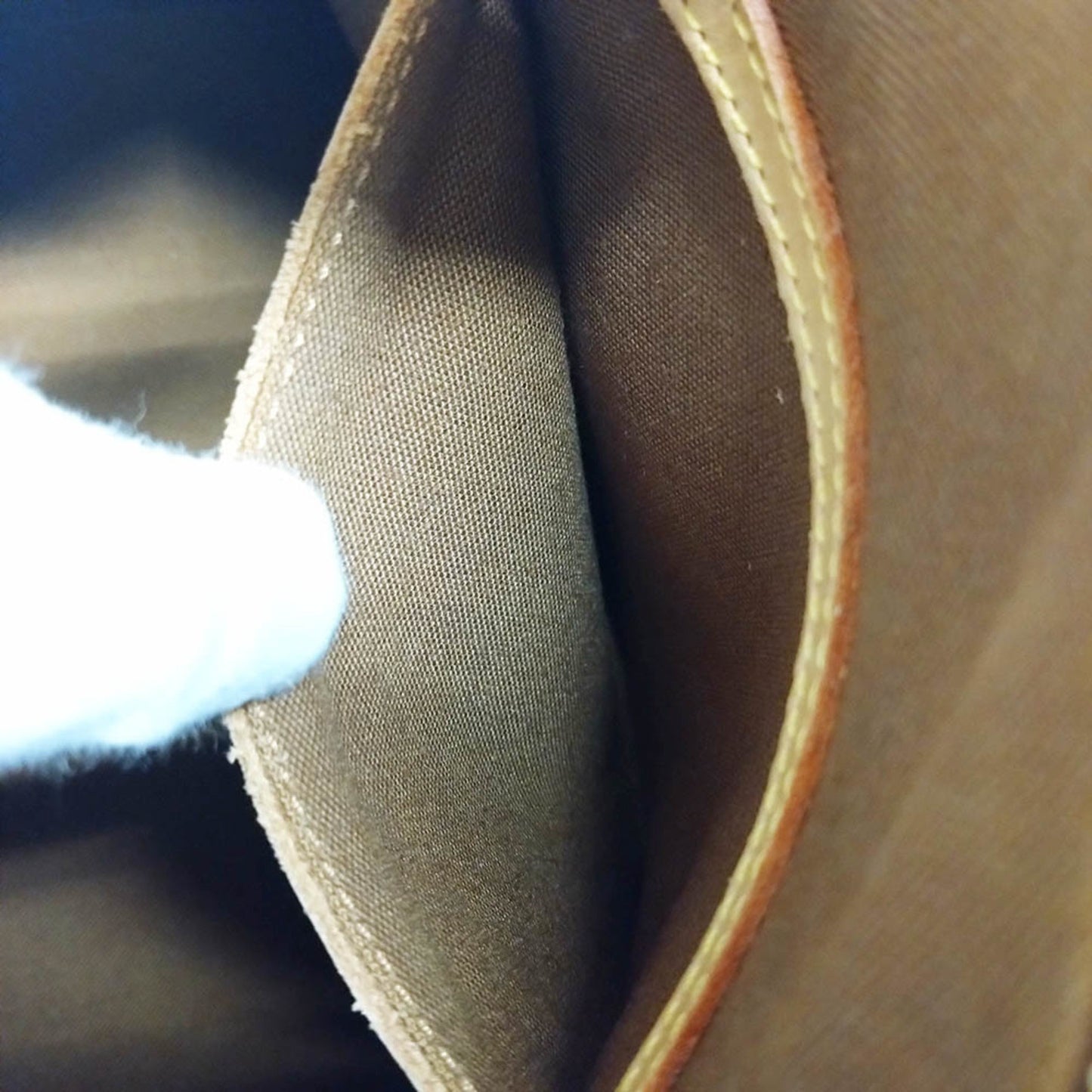 Louis Vuitton Alma Brown Canvas Hand Bag