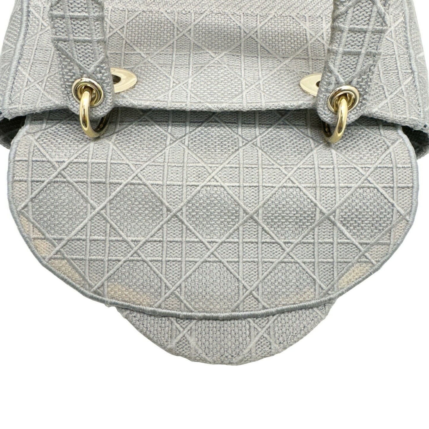 Dior Lady D-Light Grey Canvas Hand Bag