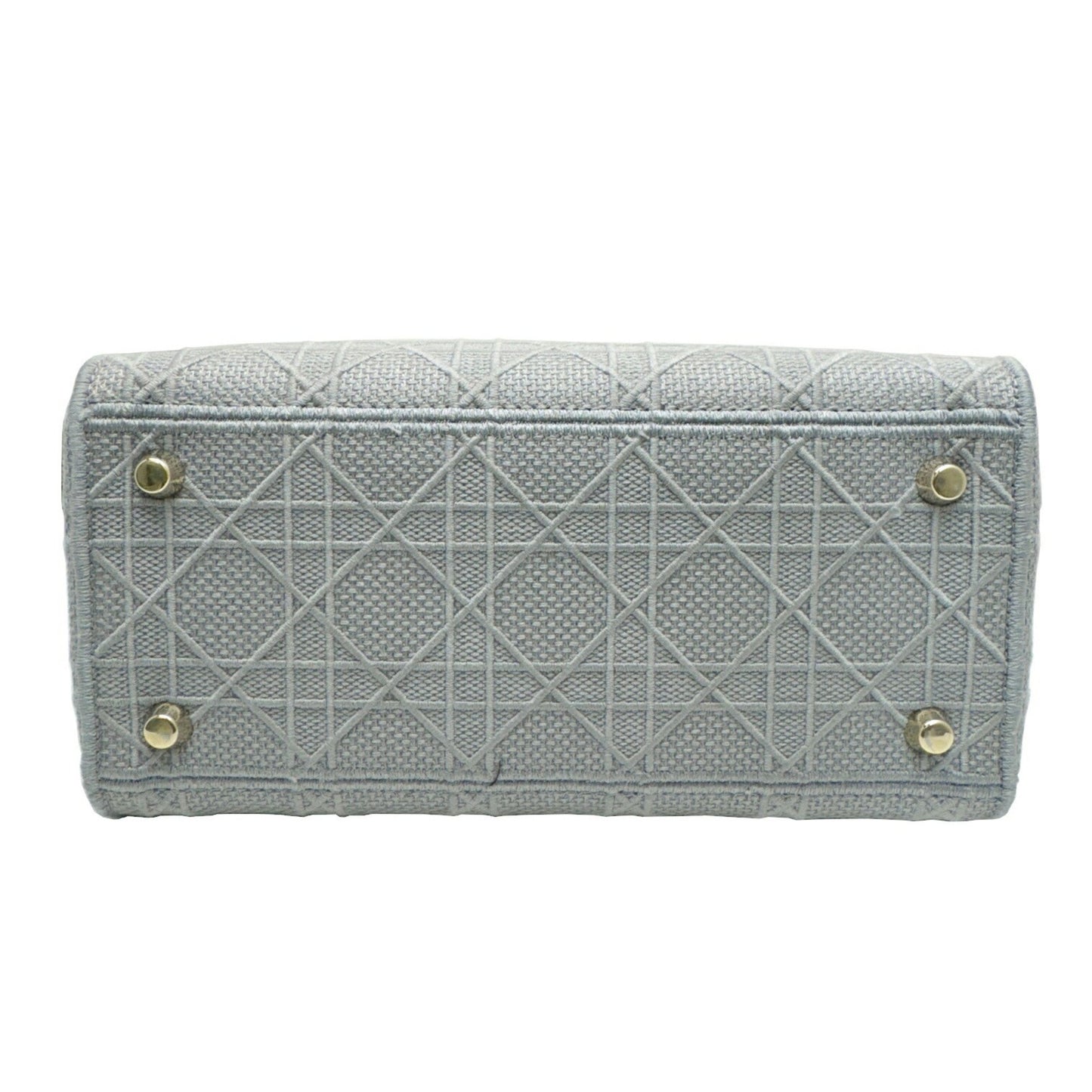 Dior Lady D-Light Grey Canvas Hand Bag