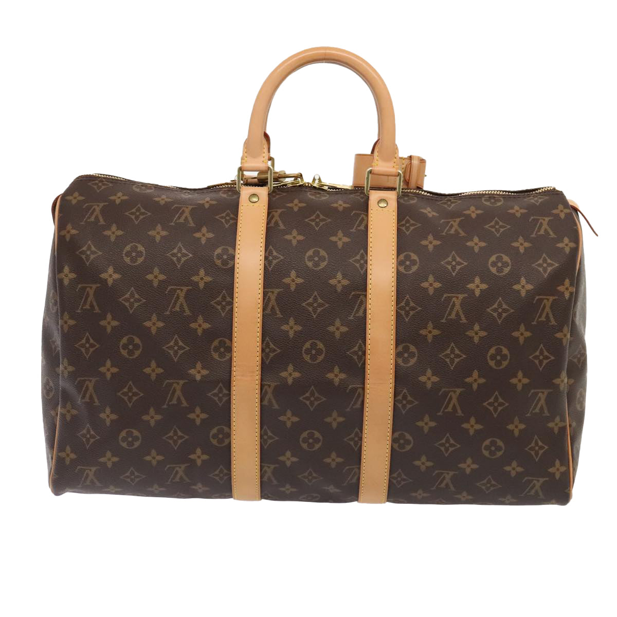 Louis Vuitton Keepall 45 Brown Canvas Travel Bag