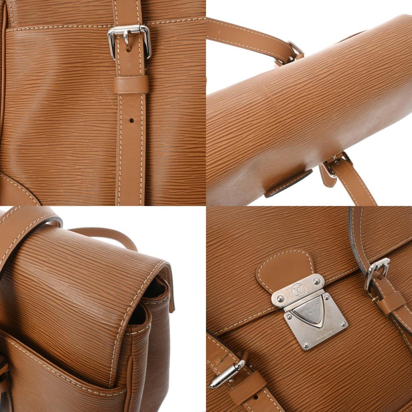 Louis Vuitton Segur Camel Leather Hand Bag