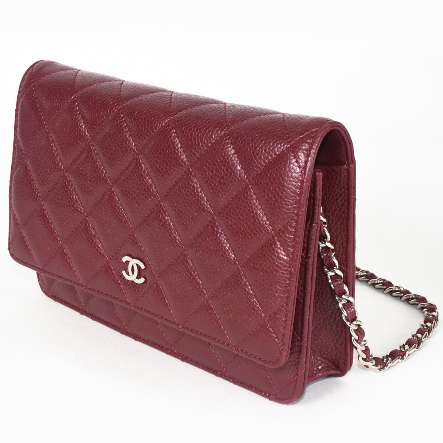 Chanel Wallet On Chain Red Leather Shoulder Bag