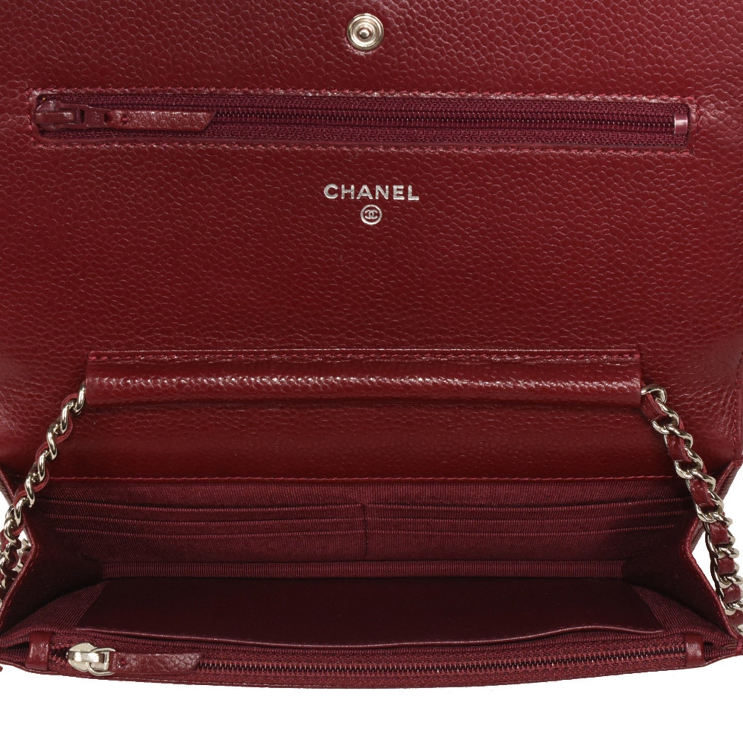 Chanel Wallet On Chain Red Leather Shoulder Bag