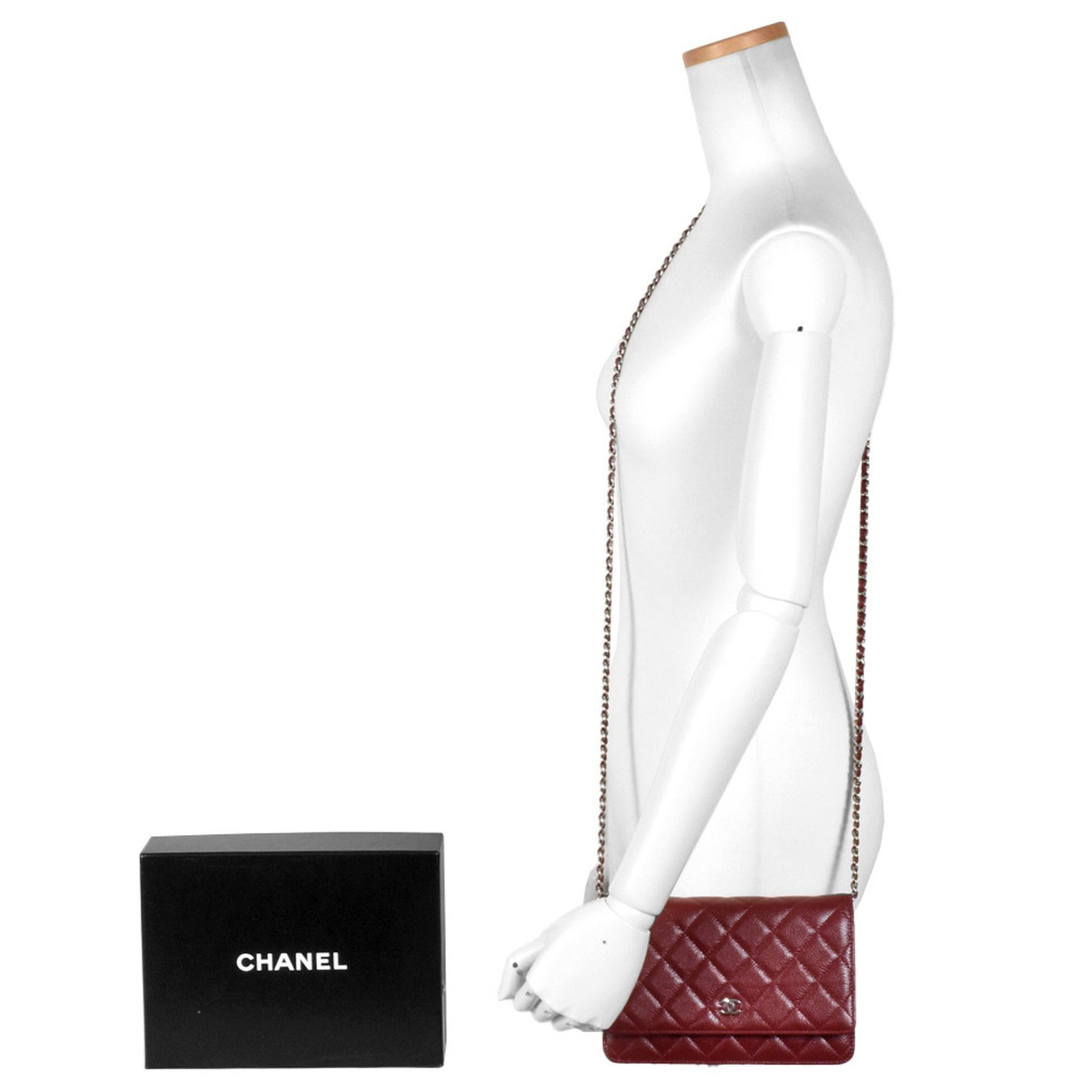 Chanel Wallet On Chain Red Leather Shoulder Bag