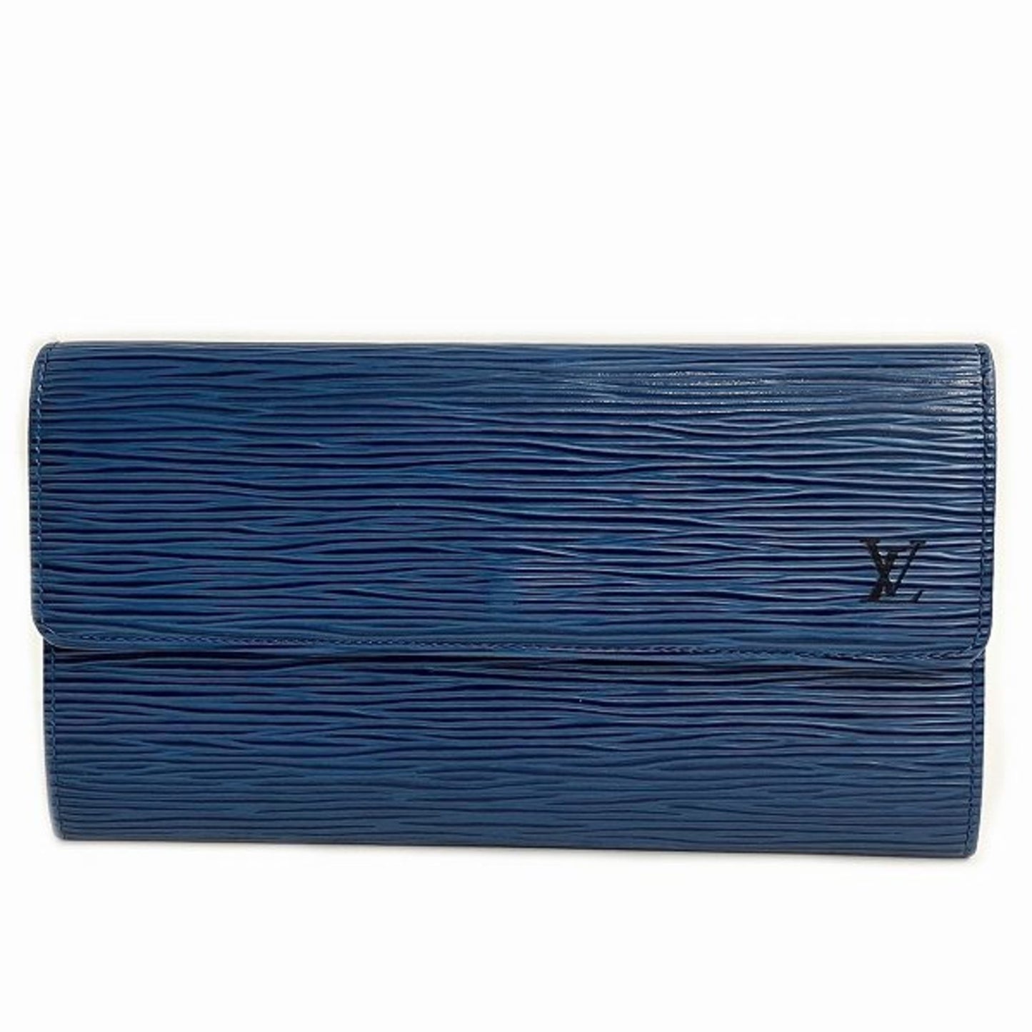 Louis Vuitton Sarah Blue Leather Wallet Accessories