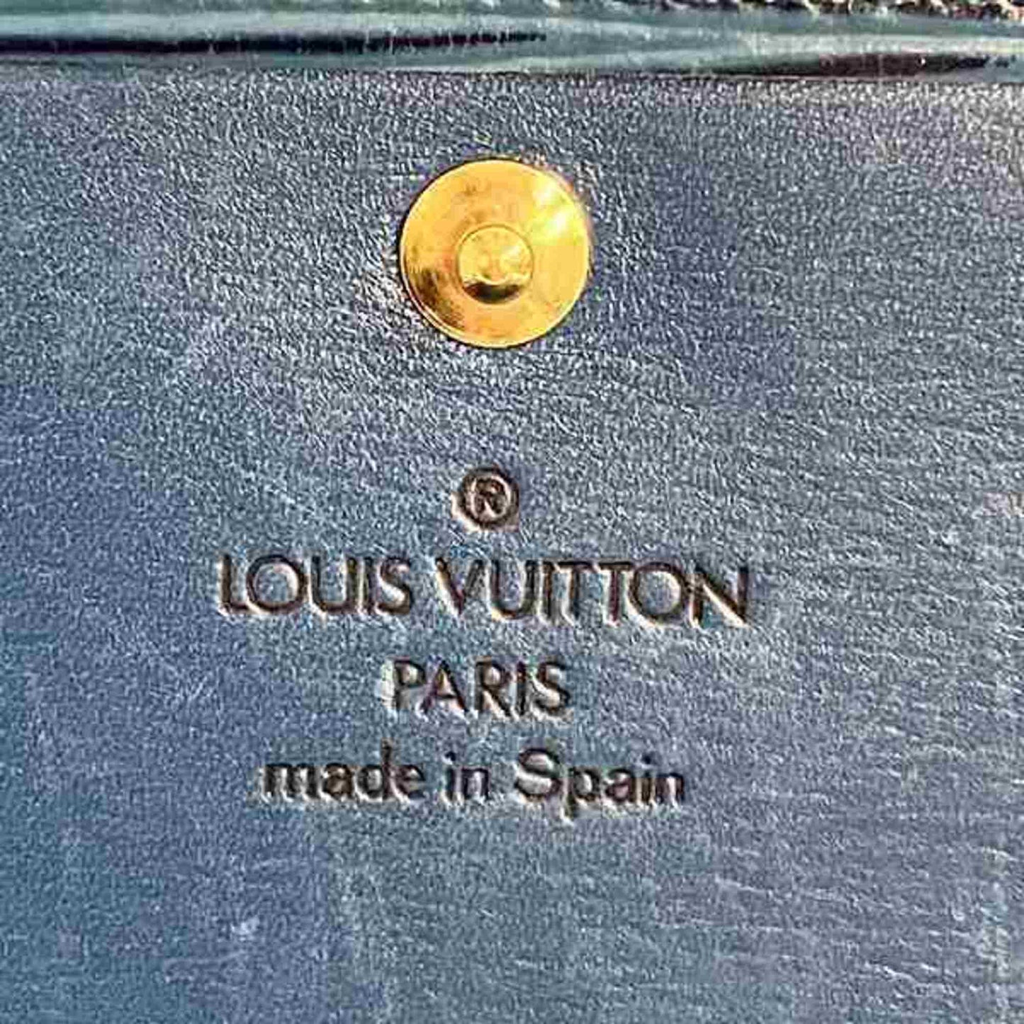 Louis Vuitton Sarah Blue Leather Wallet Accessories