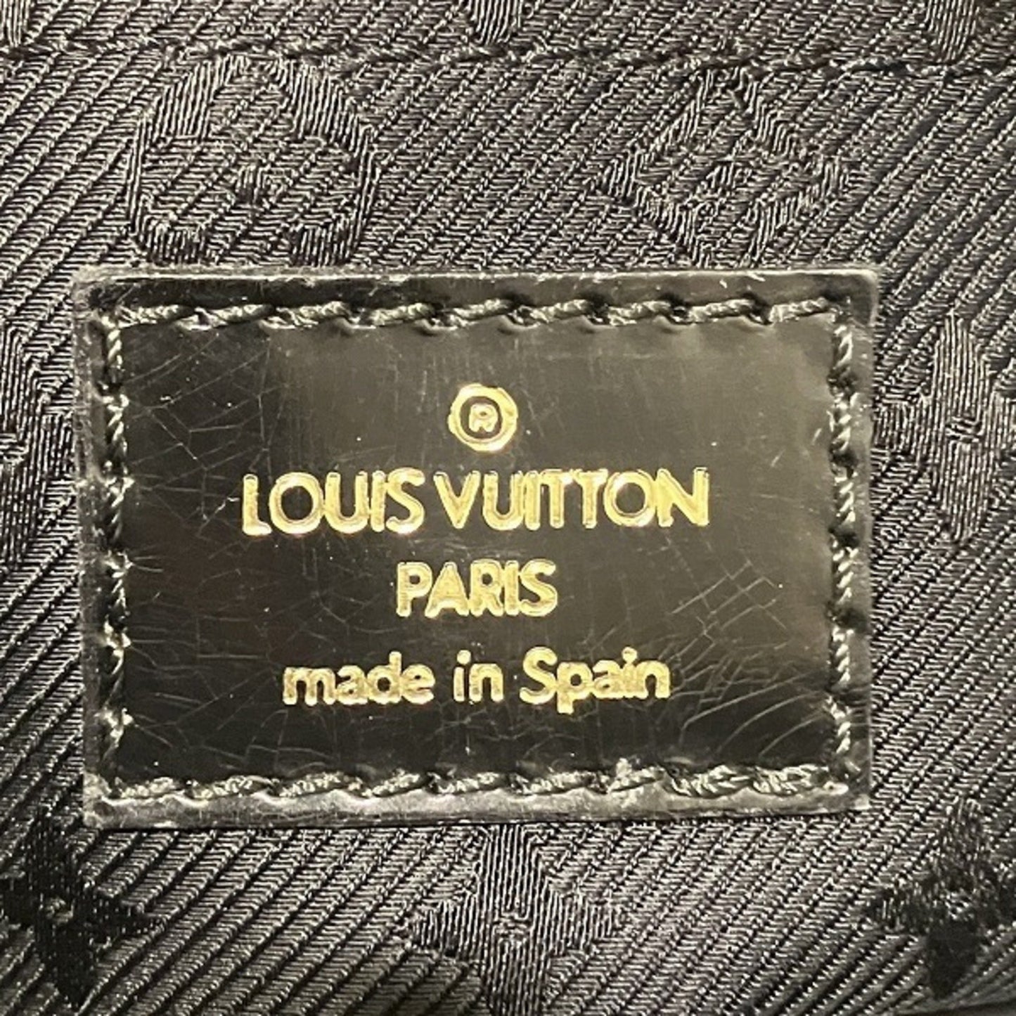 Louis Vuitton Stamp bag Brown Suede Hand Bag