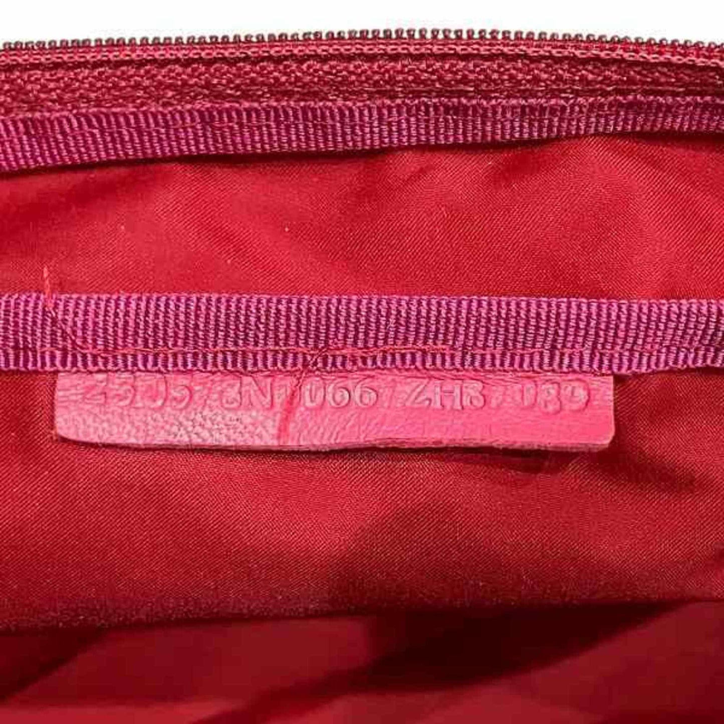 Fendi Zucchino Pink Synthetic Clutch Bag