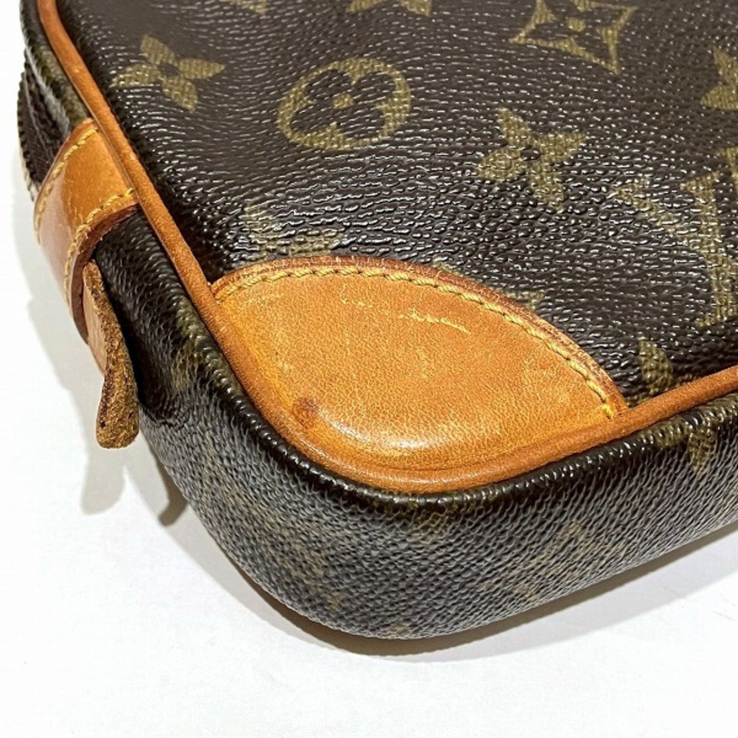 Louis Vuitton Marly Dragonne Brown Canvas Clutch Bag