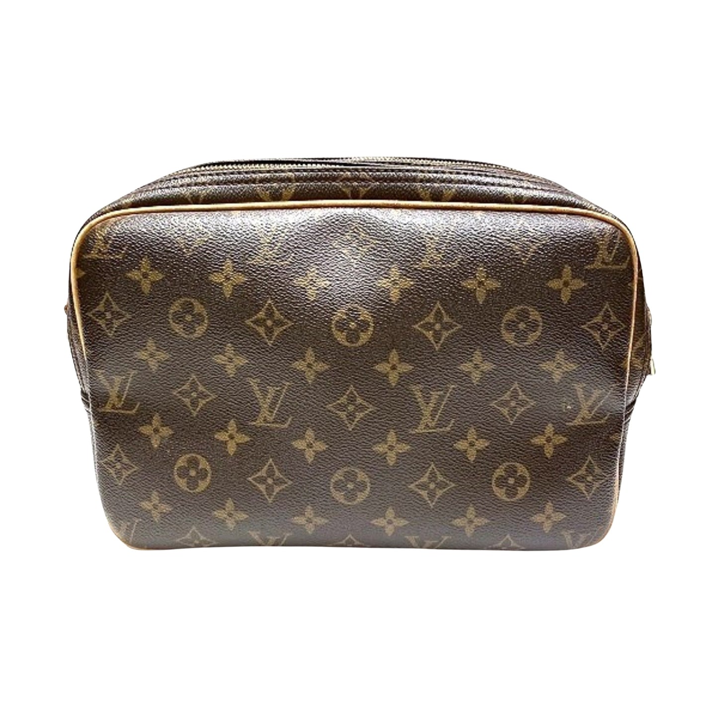 Louis Vuitton Reporter Brown Canvas Shoulder Bag