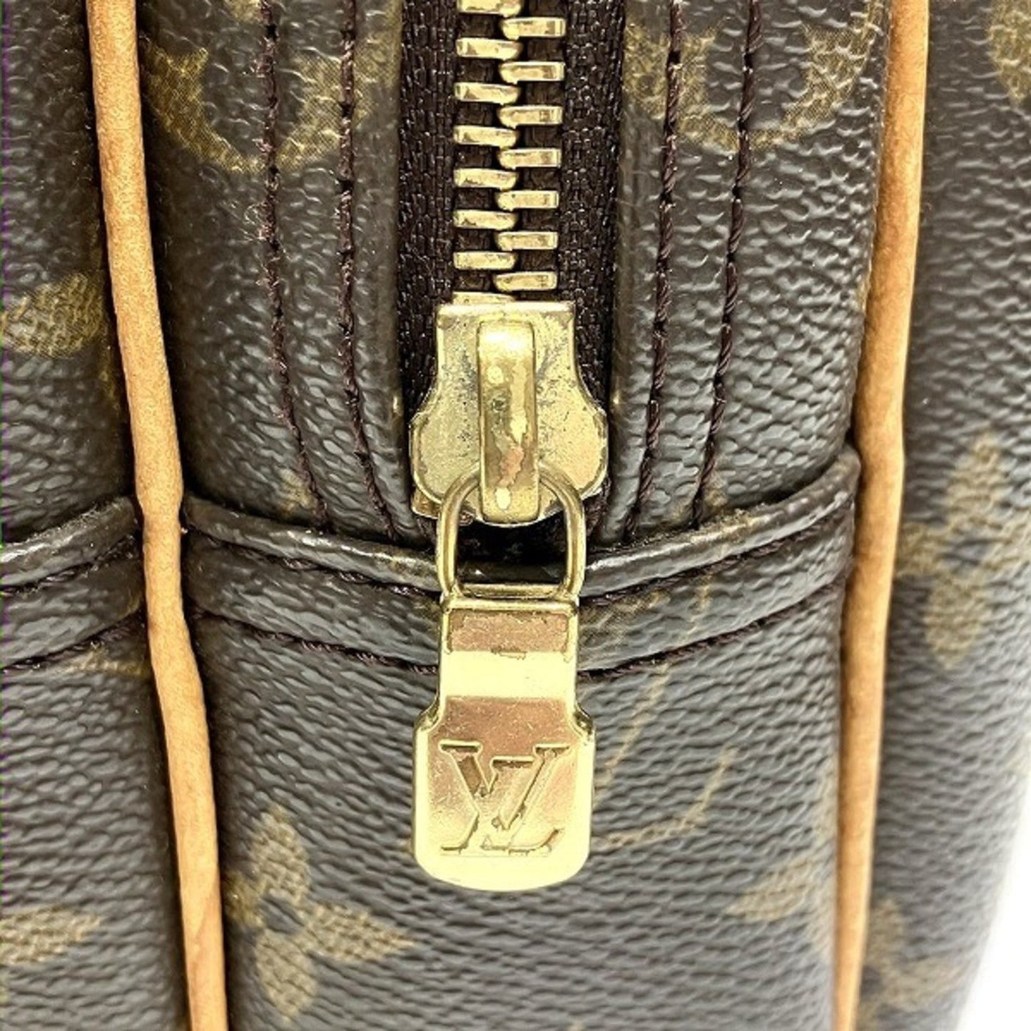 Louis Vuitton Reporter Brown Canvas Shoulder Bag