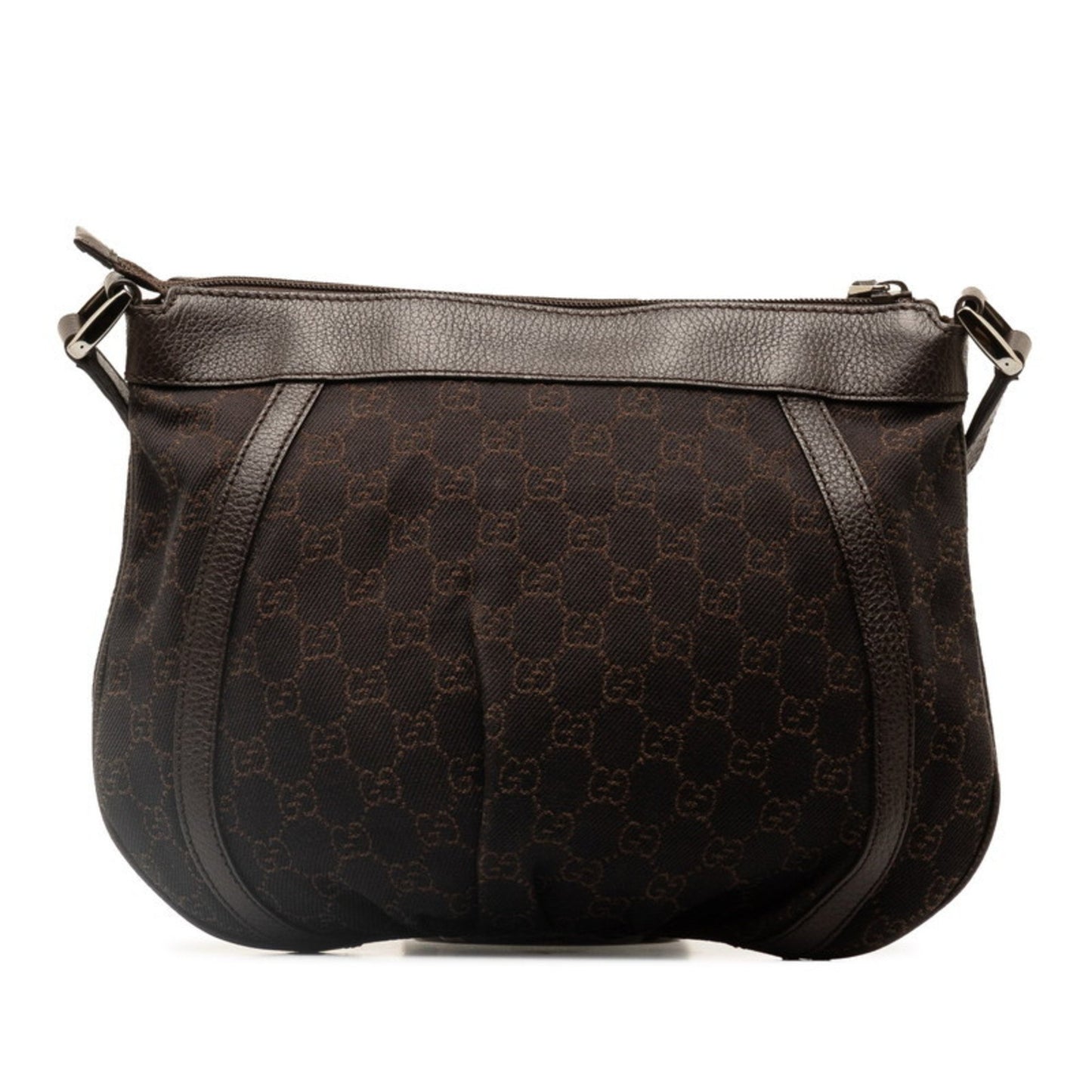 Gucci Abbey Brown Canvas Shoulder Bag